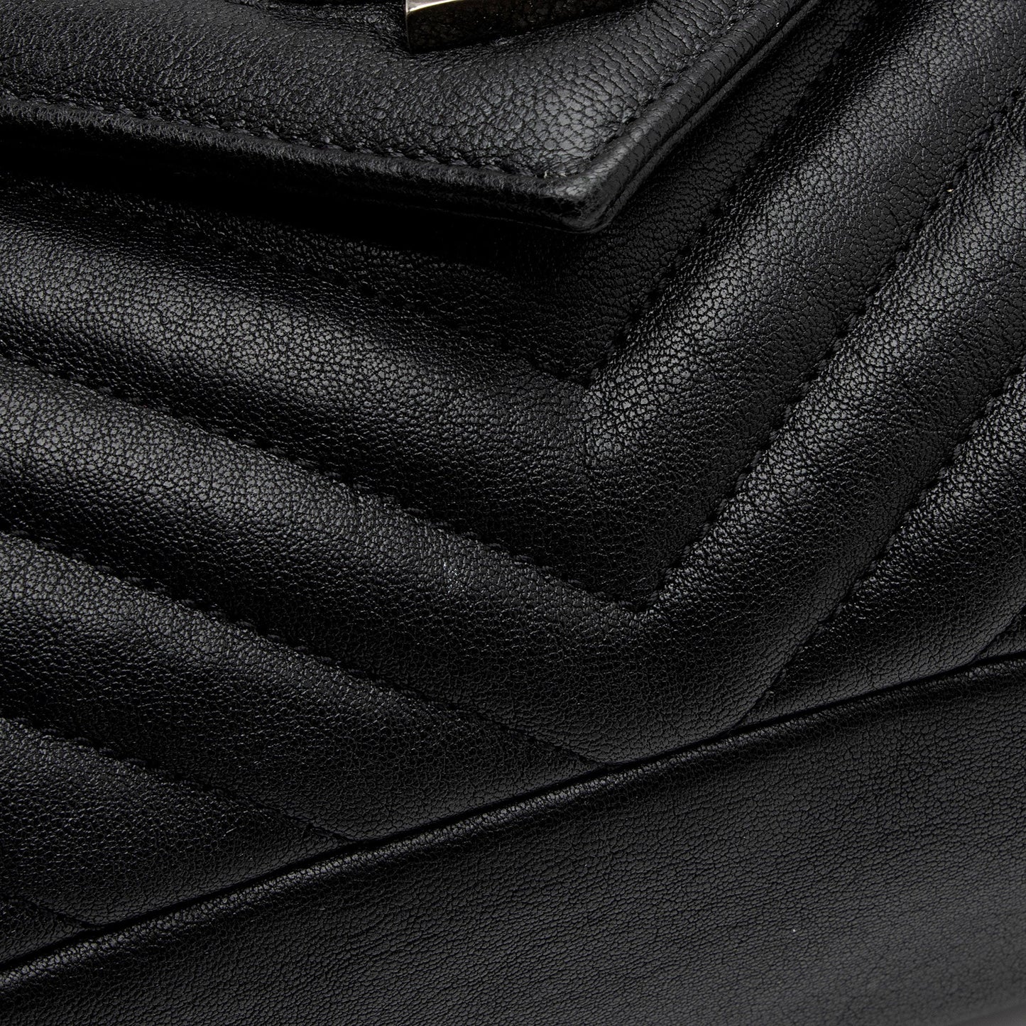 Saint Laurent Matelasse Calfskin Monogram College Large Shoulder Bag (SHF-gvwSDh)