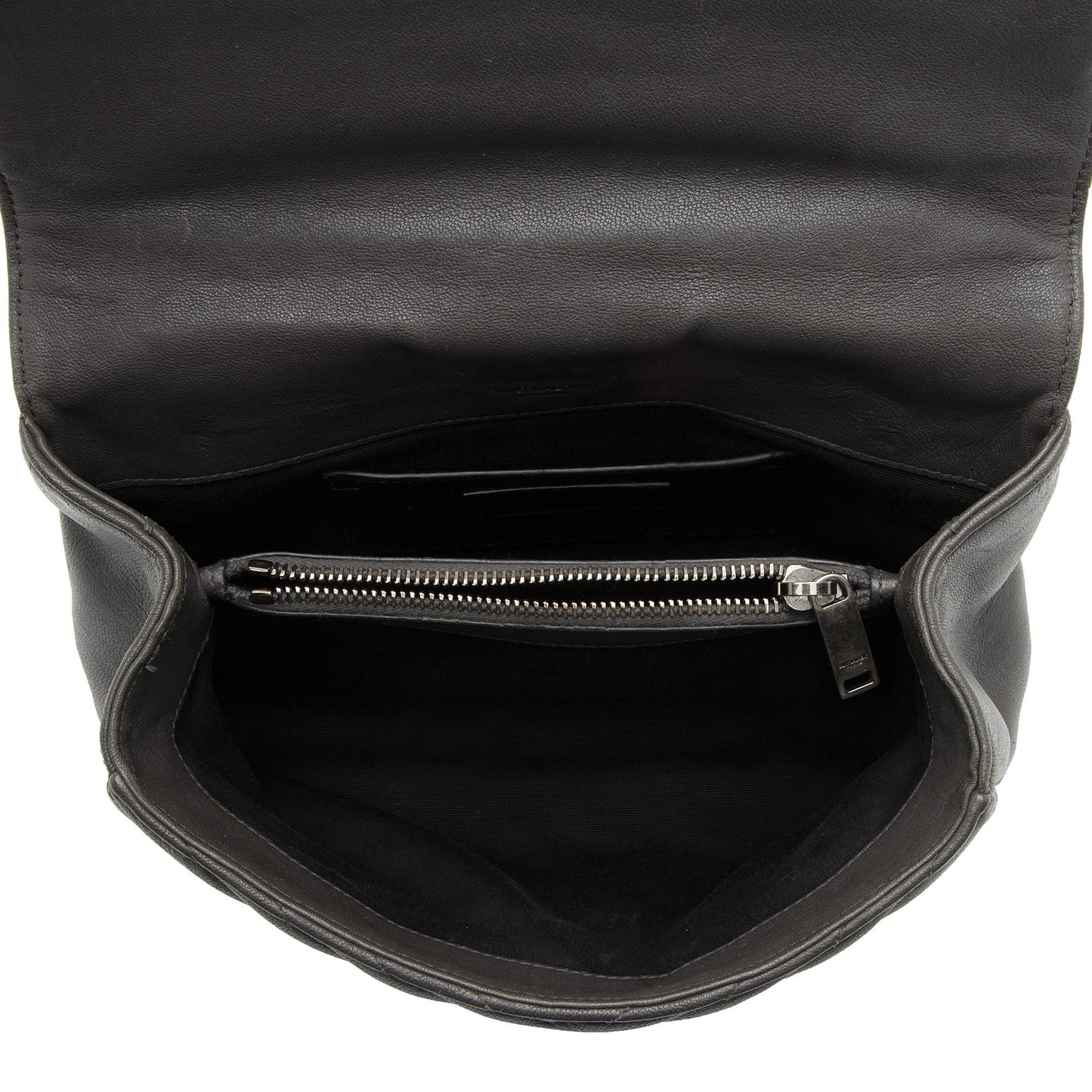 Saint Laurent Matelasse Calfskin Monogram College Medium Shoulder Bag (SHF-VVdWy3)