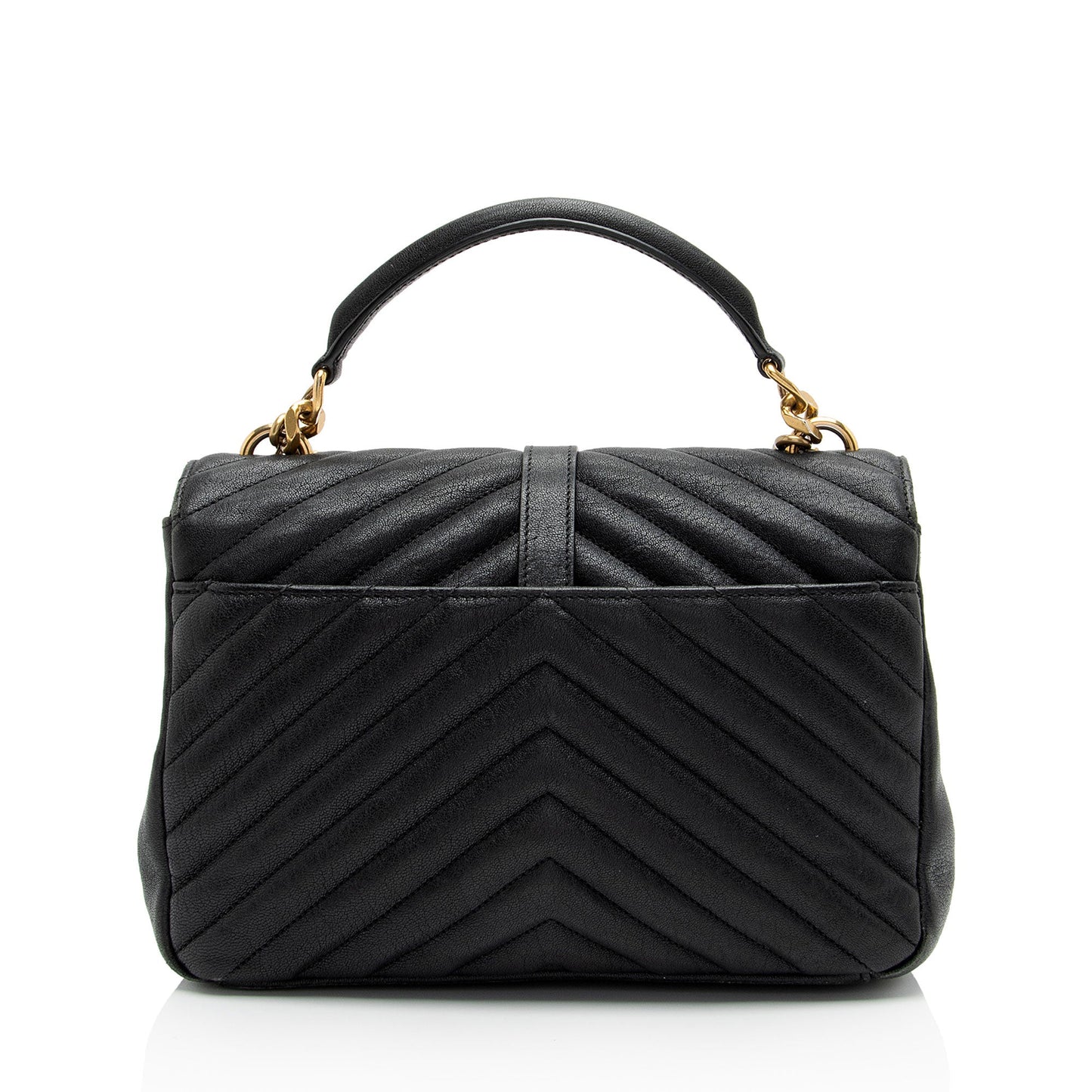 Saint Laurent Matelasse Calfskin Monogram College Medium Shoulder Bag (SHF-p3Eevf)