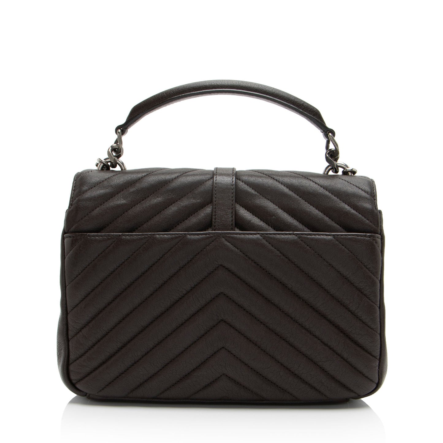 Saint Laurent Matelasse Calfskin Monogram College Medium Shoulder Bag