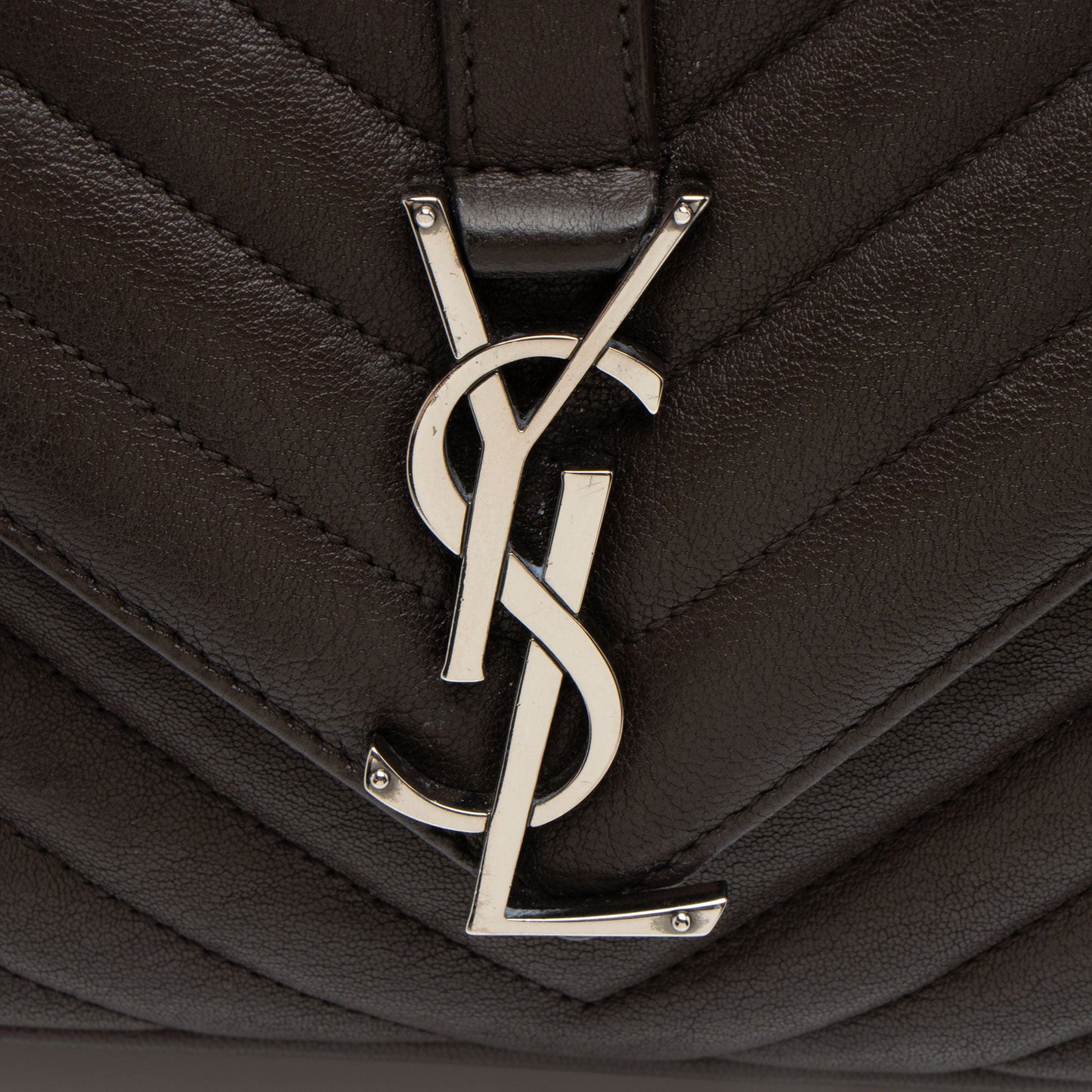 Saint Laurent Matelasse Calfskin Monogram College Medium Shoulder Bag
