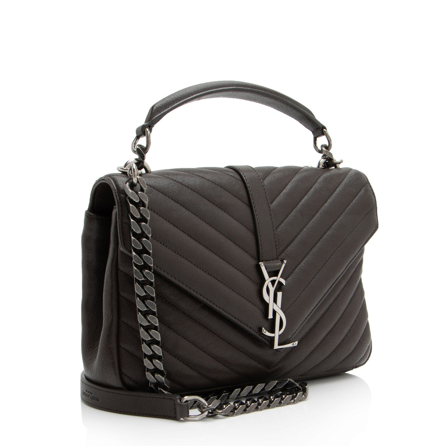 Saint Laurent Matelasse Calfskin Monogram College Medium Shoulder Bag