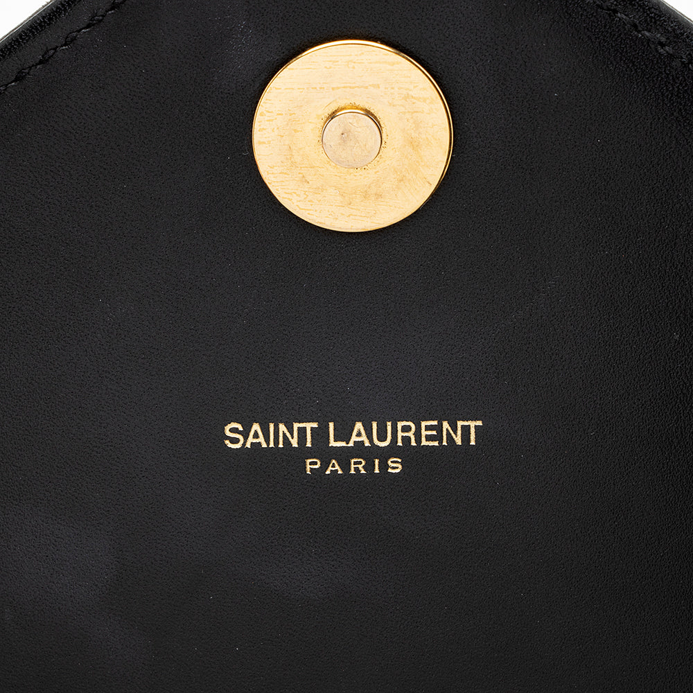 Saint Laurent Matelasse Calfskin Monogram Large Envelope Bag (SHF-19439)