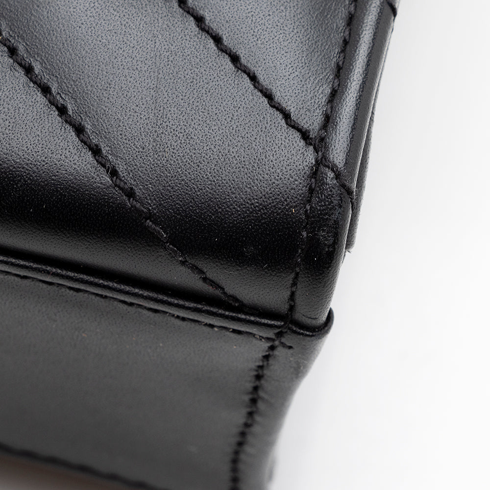 Saint Laurent Matelasse Calfskin Monogram Large Envelope Bag (SHF-19628)
