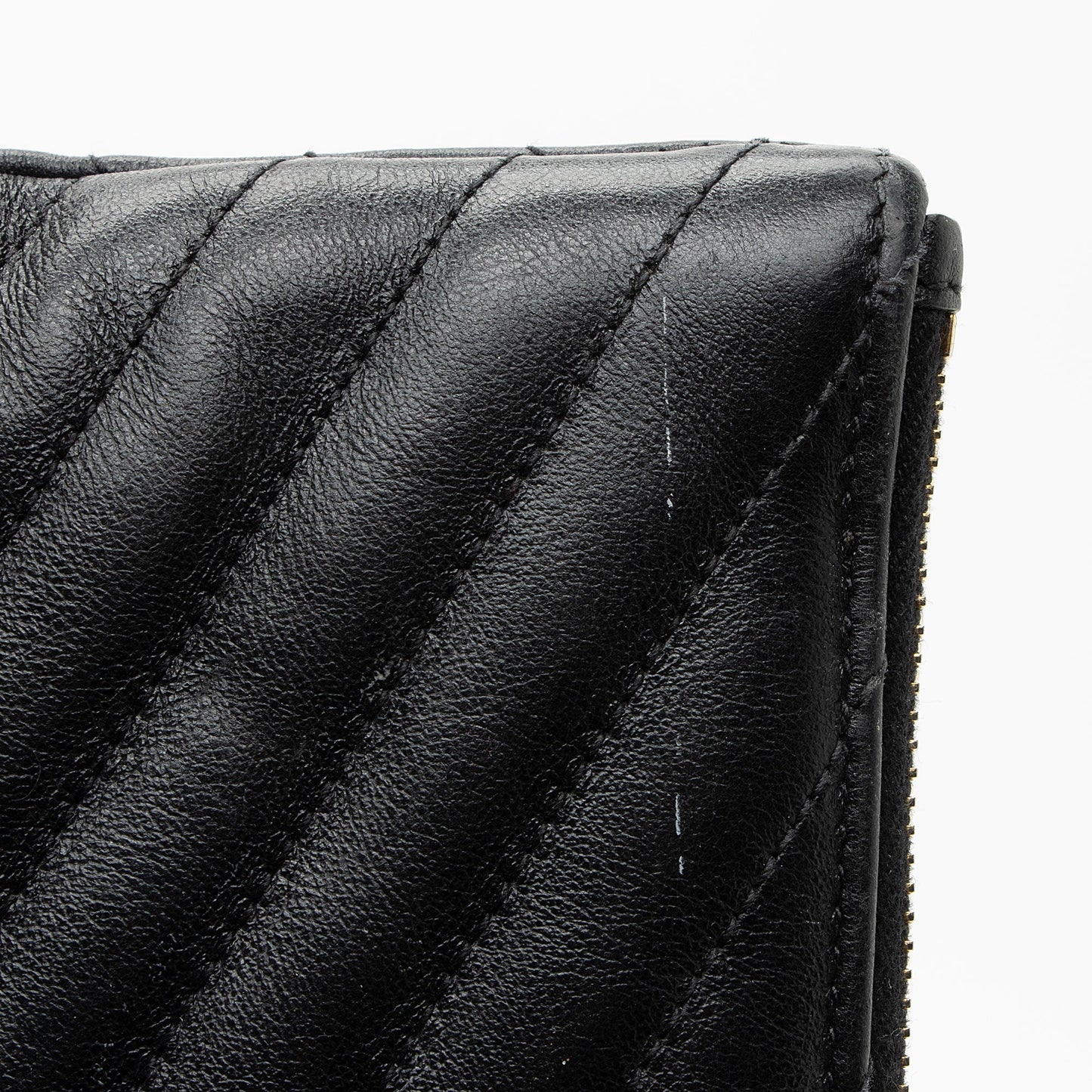 Saint Laurent Matelasse Calfskin Monogram Large Wristlet