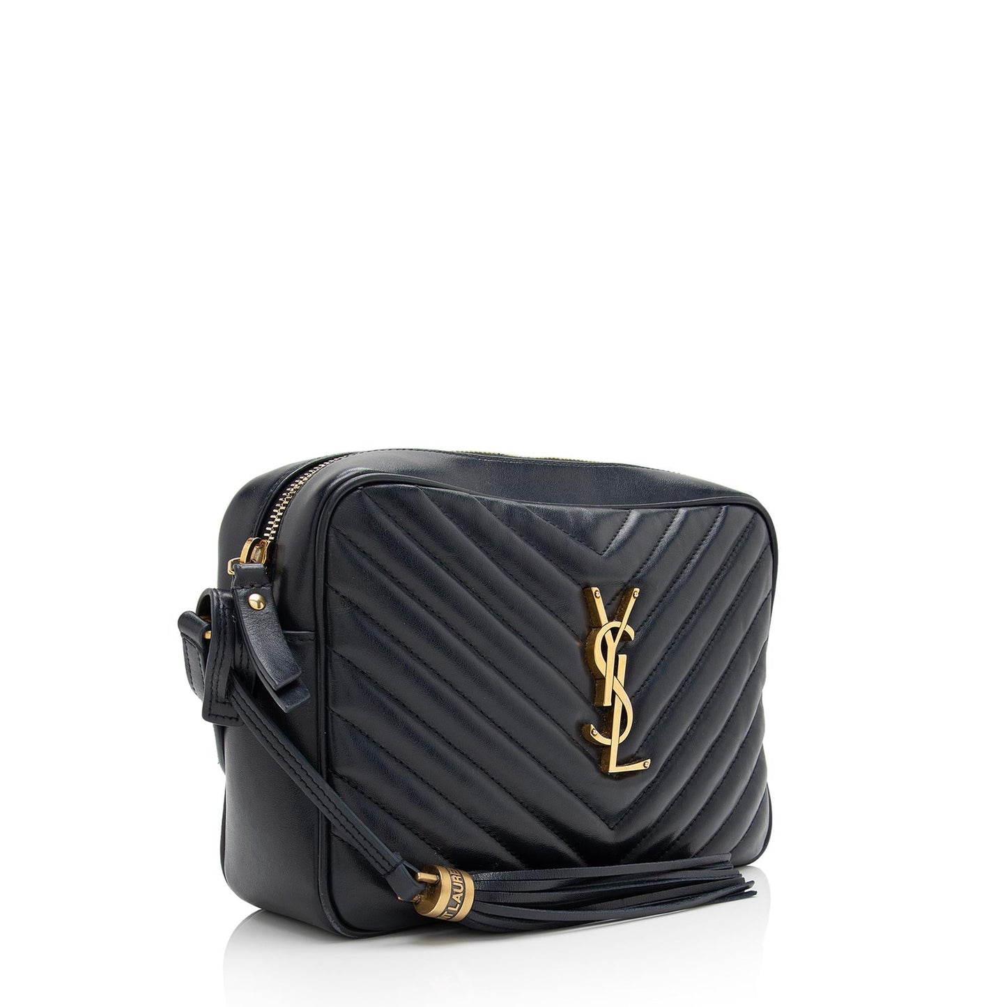Saint Laurent Matelasse Calfskin Monogram Lou Camera Bag (SHF-aY71qS)