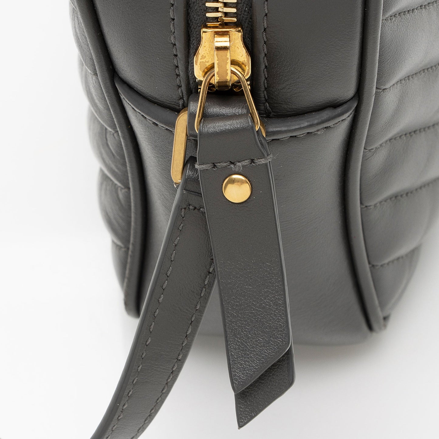 Saint Laurent Matelasse Calfskin Monogram Lou Camera Bag (SHF-Dlf8kG)