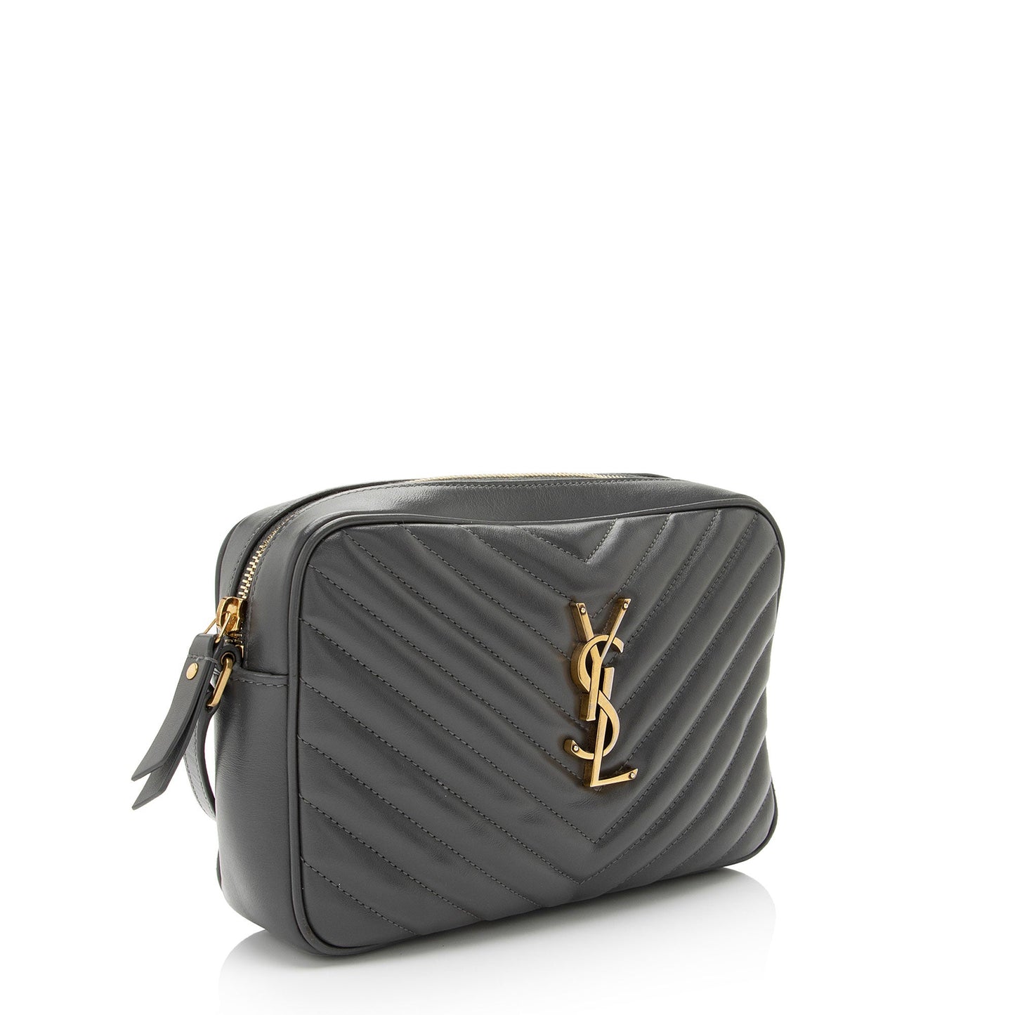 Saint Laurent Matelasse Calfskin Monogram Lou Camera Bag (SHF-Dlf8kG)