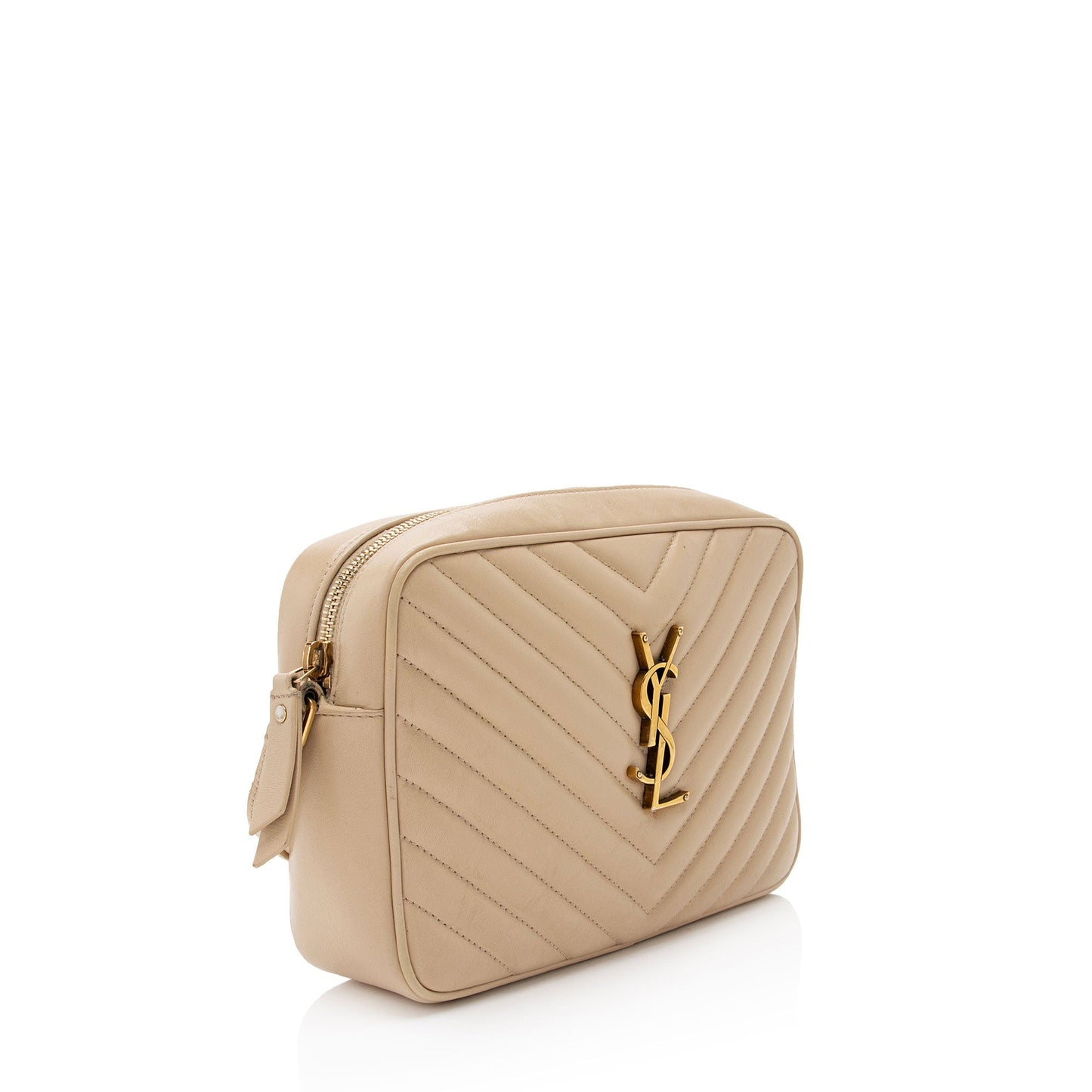 Saint Laurent Matelasse Calfskin Monogram Lou Camera Bag (SHF-wHhf08)