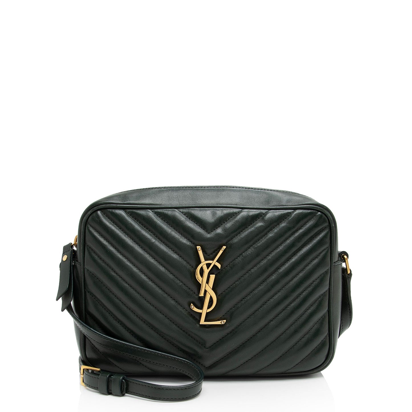 Saint Laurent Matelasse Calfskin Monogram Lou Camera Bag