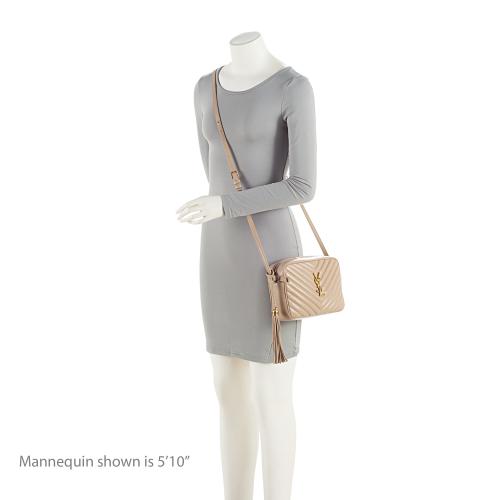 Saint Laurent Matelasse Calfskin Monogram Lou Camera Bag (SHF-0p6Ezh)