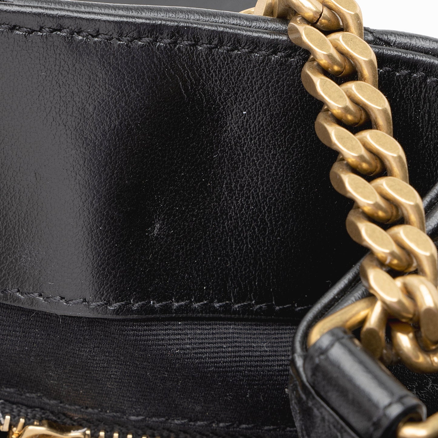 Saint Laurent Matelasse Calfskin Monogram LouLou Chain Medium Shoulder Bag (SHF-22303)
