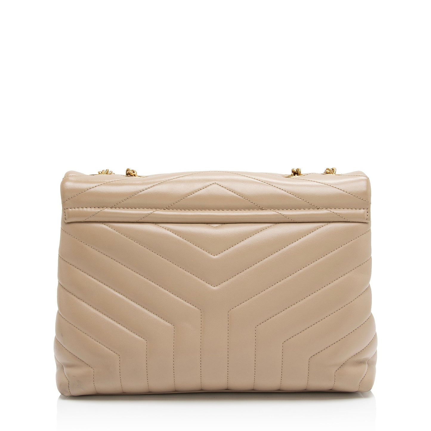Saint Laurent Matelasse Calfskin Monogram LouLou Chain Medium Shoulder Bag (SHF-sdsp1l)