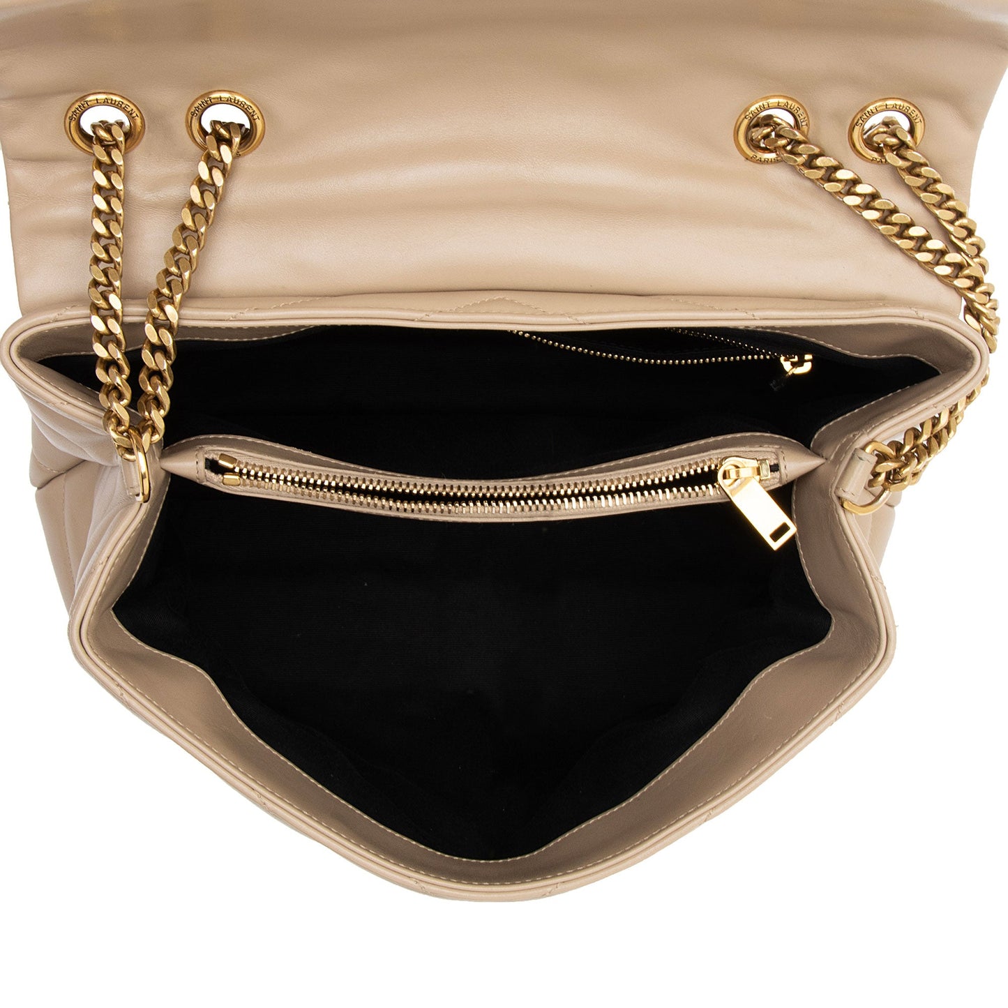 Saint Laurent Matelasse Calfskin Monogram LouLou Chain Medium Shoulder Bag (SHF-pCCeab)