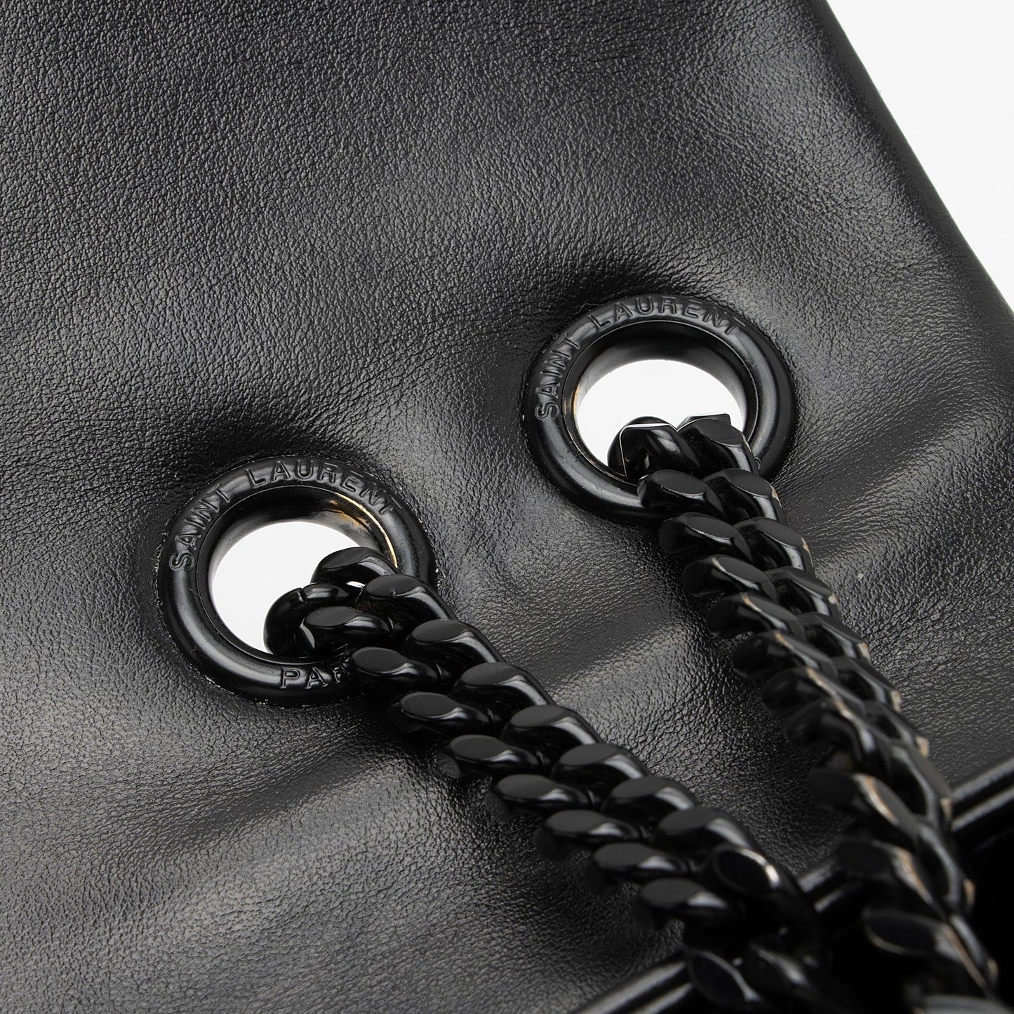 Saint Laurent Matelasse Calfskin Monogram LouLou Chain Medium Shoulder Bag (SHF-SaVb1o)