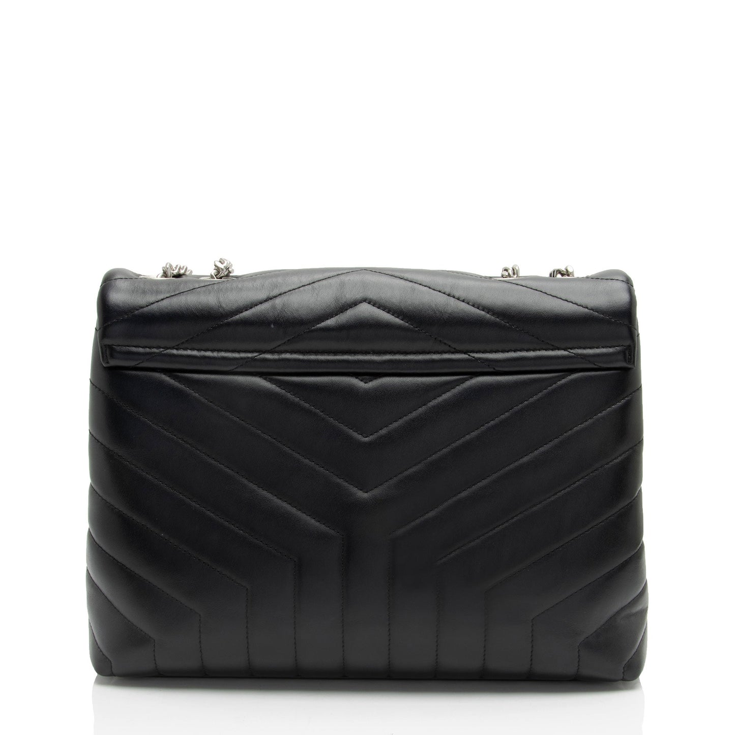 Saint Laurent Matelasse Calfskin Monogram LouLou Chain Medium Shoulder Bag (SHF-pHhqQ4)