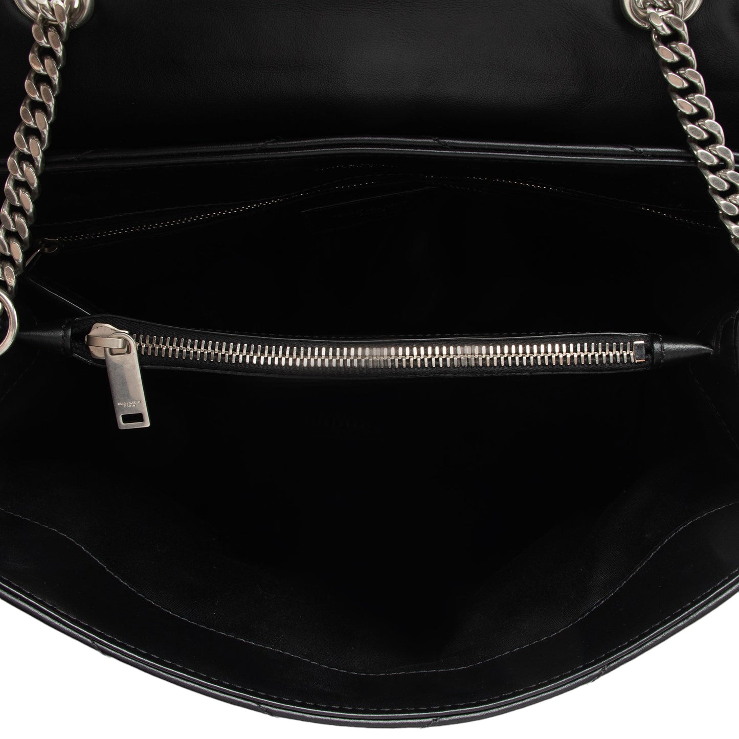 Saint Laurent Matelasse Calfskin Monogram LouLou Chain Medium Shoulder Bag (SHF-pHhqQ4)