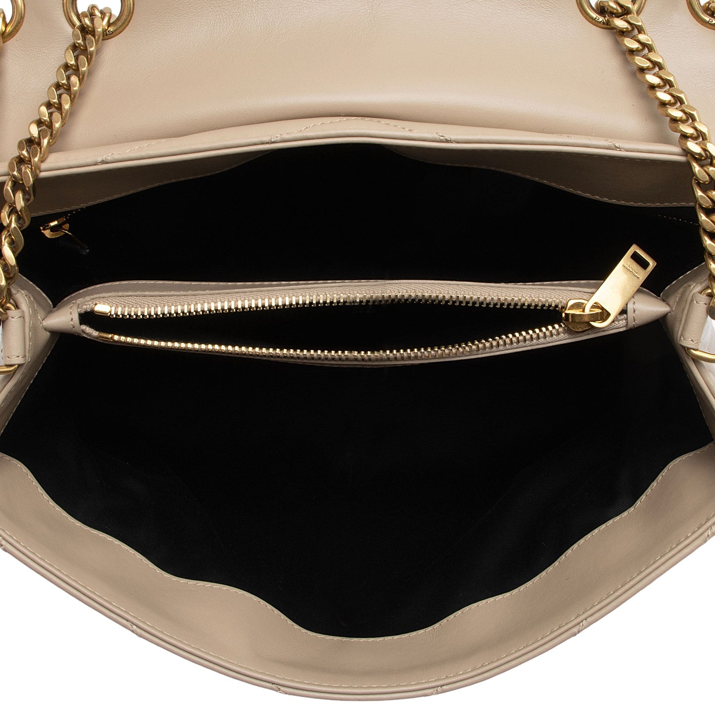 Saint Laurent Matelasse Calfskin Monogram LouLou Chain Medium Shoulder Bag (SHF-IR5HcO)
