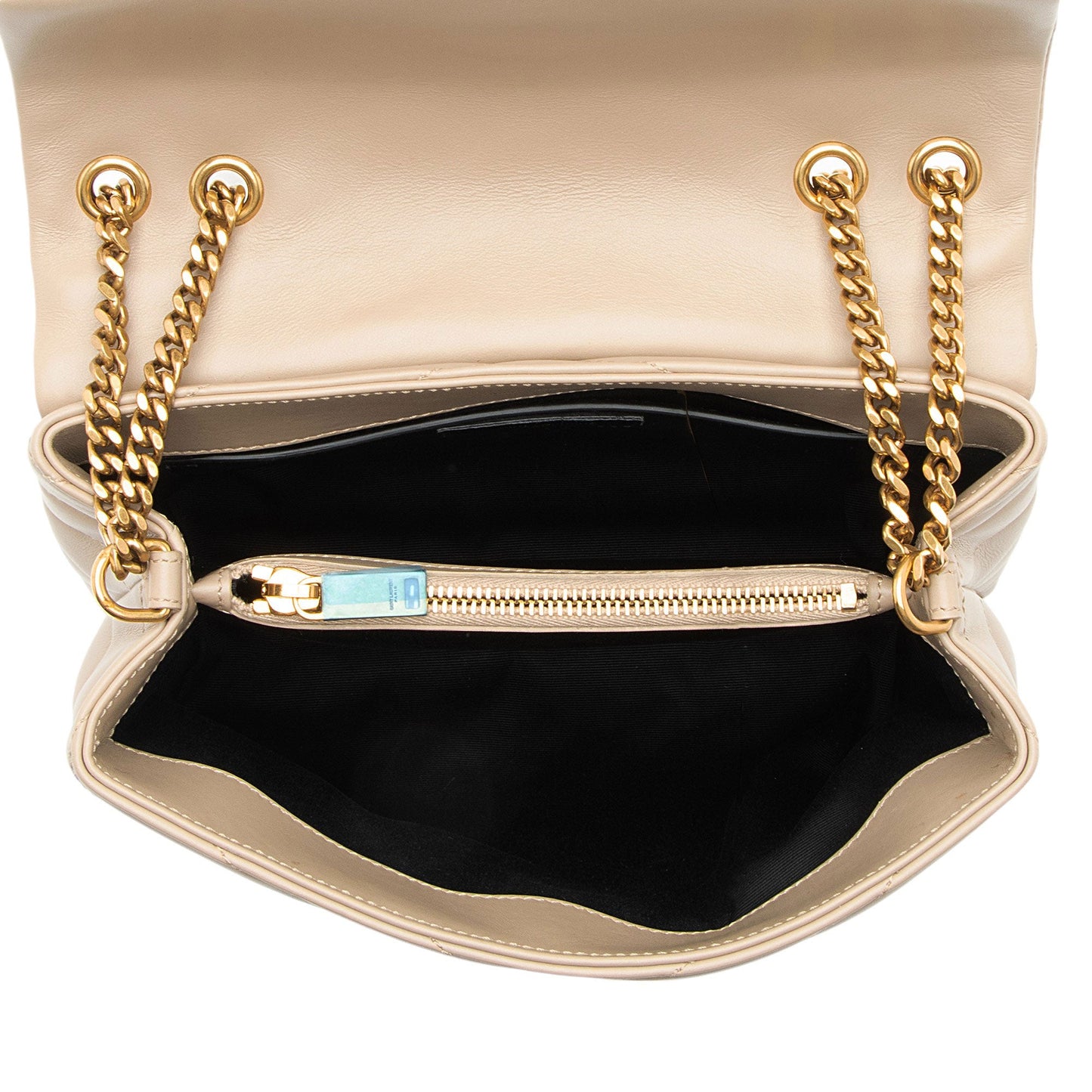 Saint Laurent Matelasse Calfskin Monogram LouLou Chain Small Crossbody (SHF-XSfoNV)