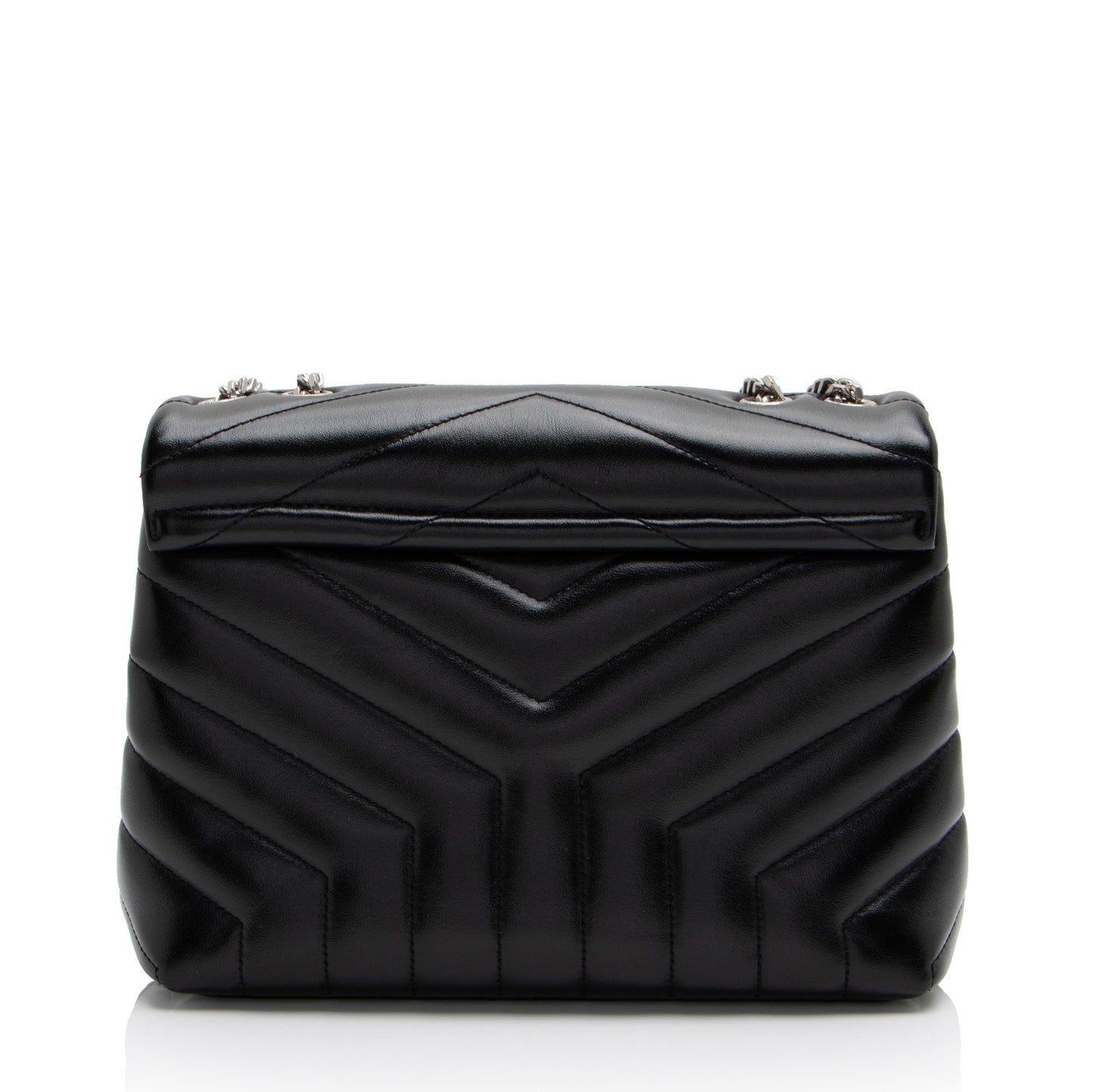 Saint Laurent Matelasse Calfskin Monogram LouLou Chain Small Crossbody