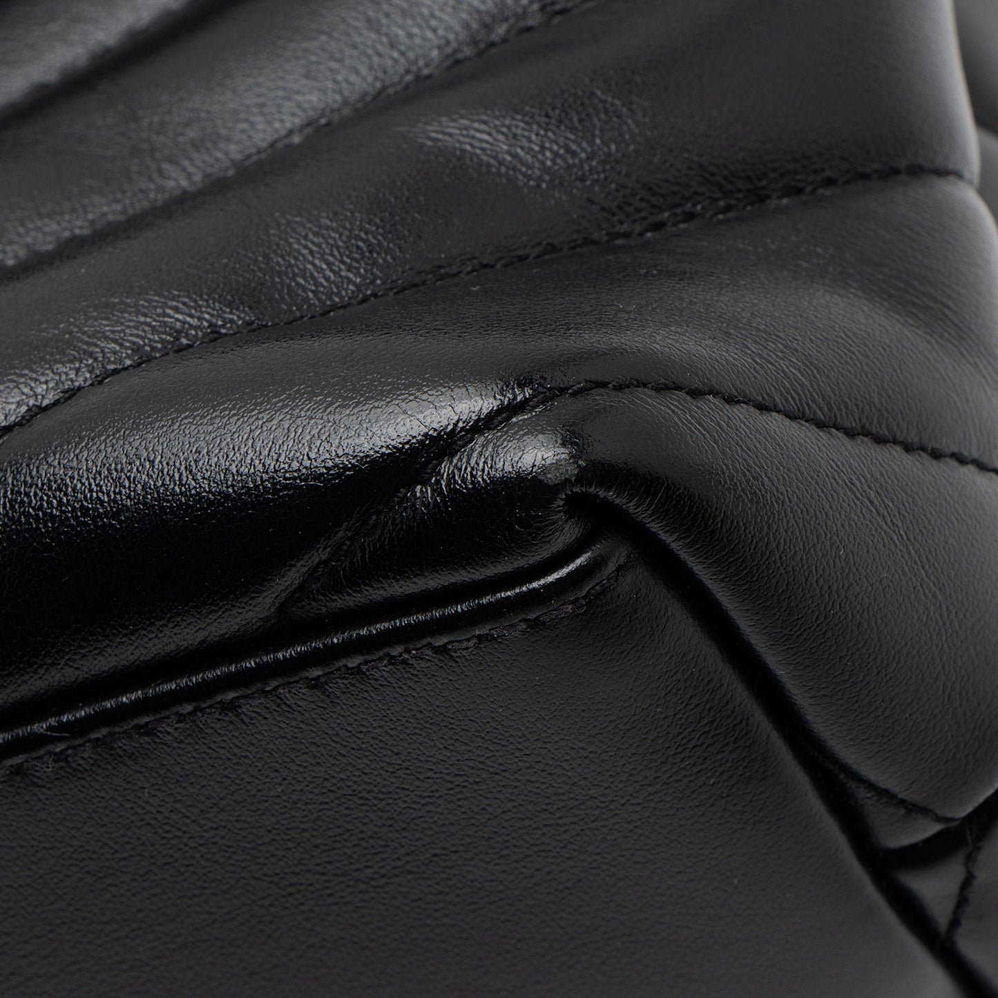 Saint Laurent Matelasse Calfskin Monogram LouLou Chain Small Crossbody