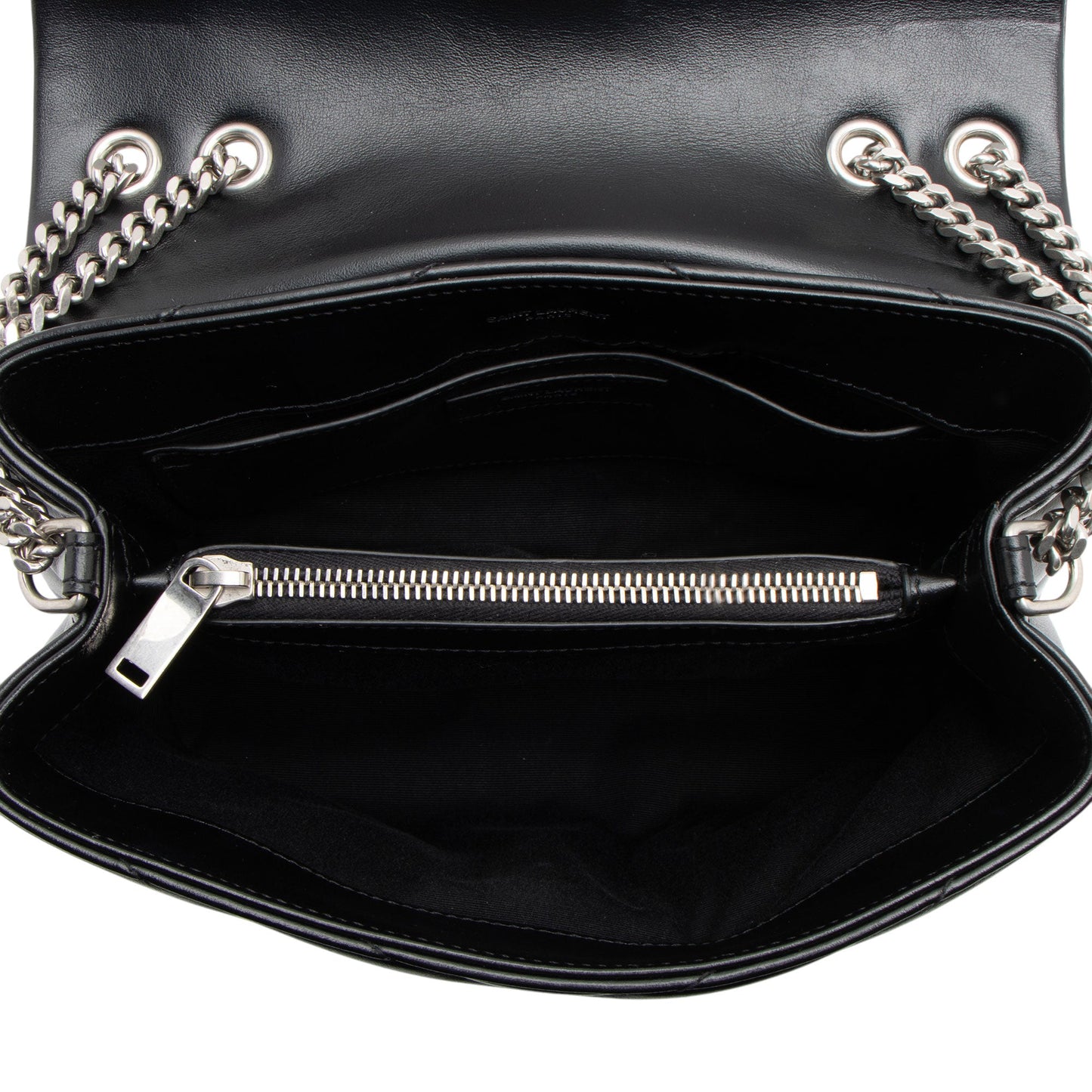 Saint Laurent Matelasse Calfskin Monogram LouLou Chain Small Crossbody