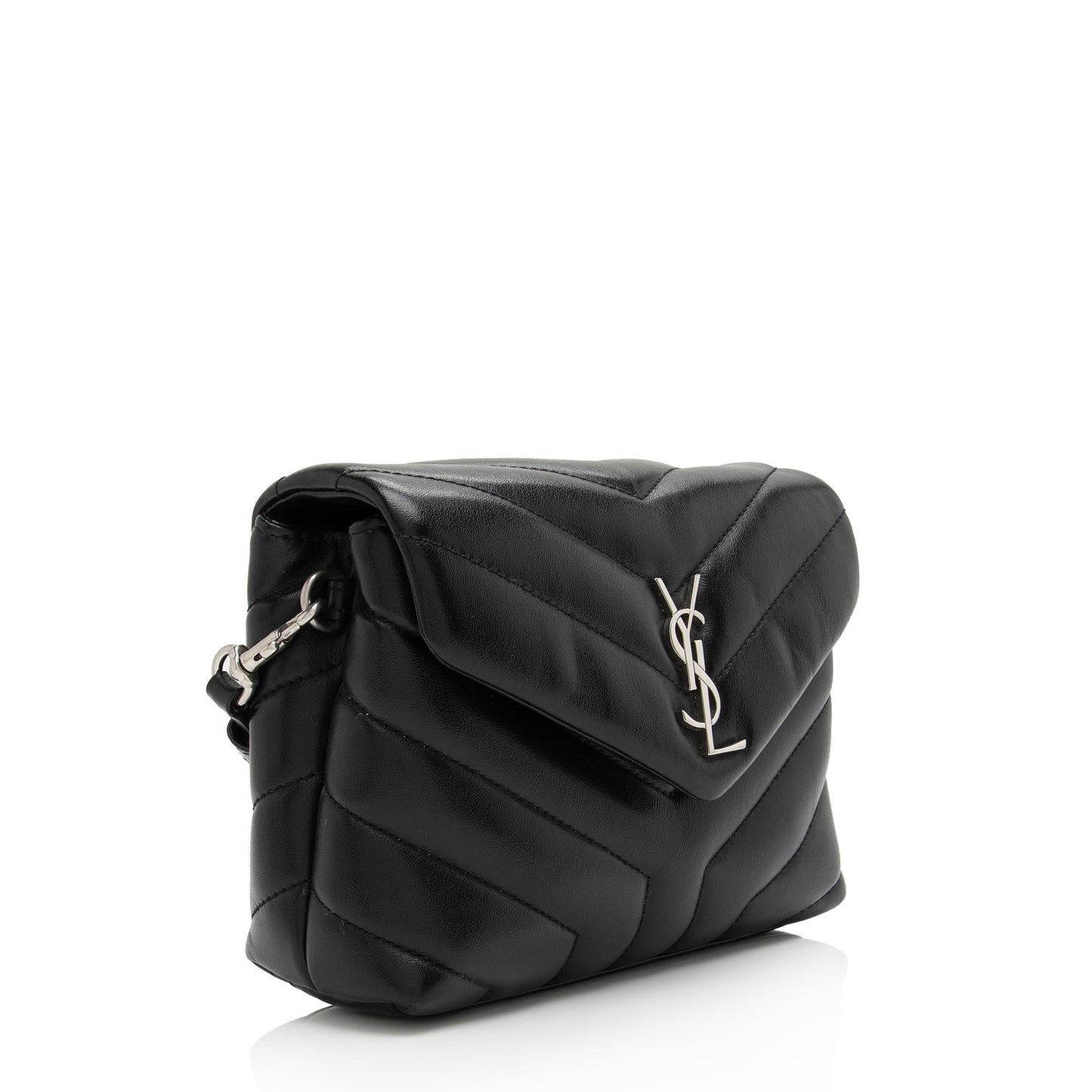 Saint Laurent Matelasse Calfskin Monogram LouLou Toy Crossbody Bag (SHF-3Lqn8O)