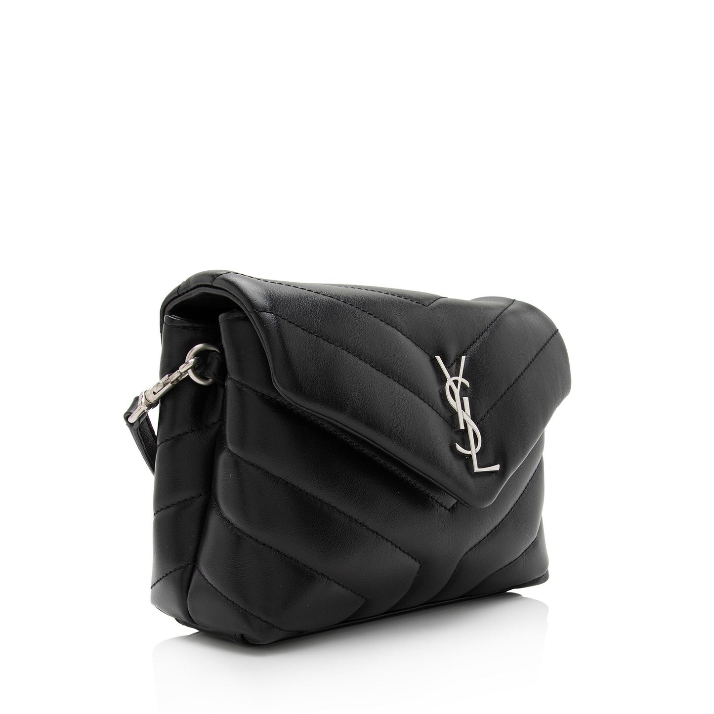 Saint Laurent Matelasse Calfskin Monogram LouLou Toy Crossbody Bag (SHF-tGwfOp)