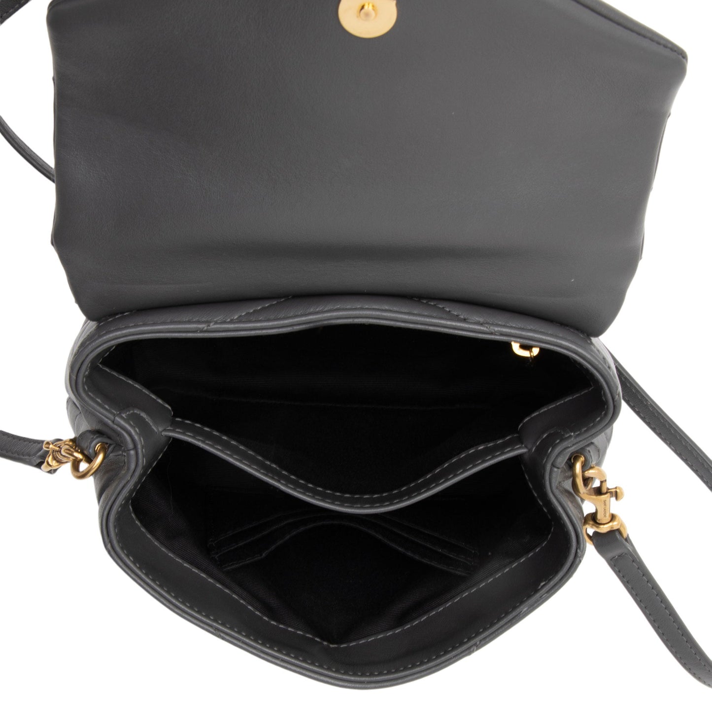 Saint Laurent Matelasse Calfskin Monogram LouLou Toy Crossbody (SHF-P5Bzym)