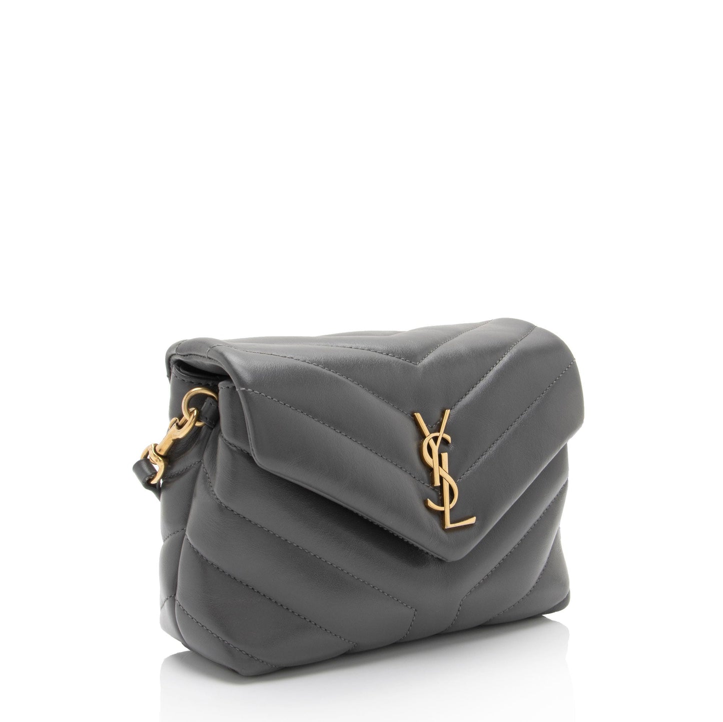 Saint Laurent Matelasse Calfskin Monogram LouLou Toy Crossbody (SHF-P5Bzym)