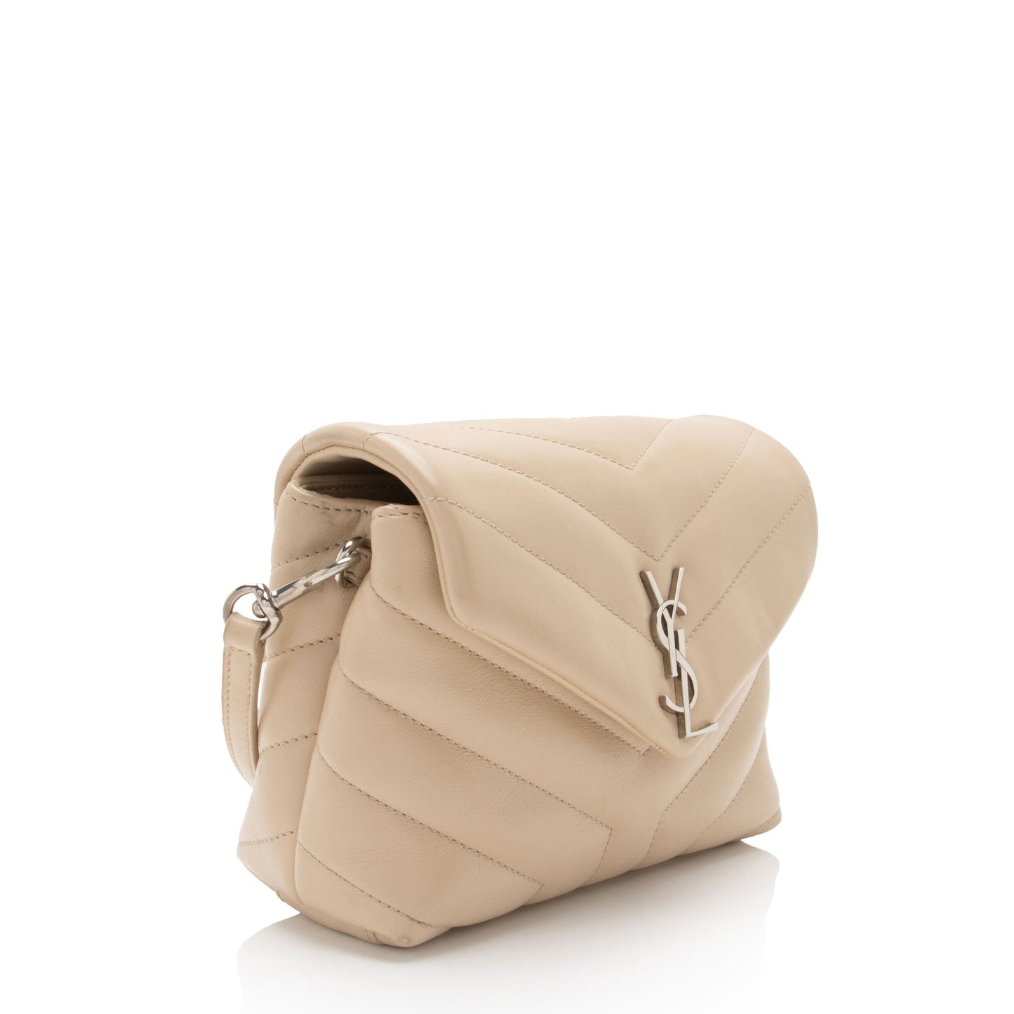 Saint Laurent Matelasse Calfskin Monogram LouLou Toy Crossbody (SHF-arg7wt)