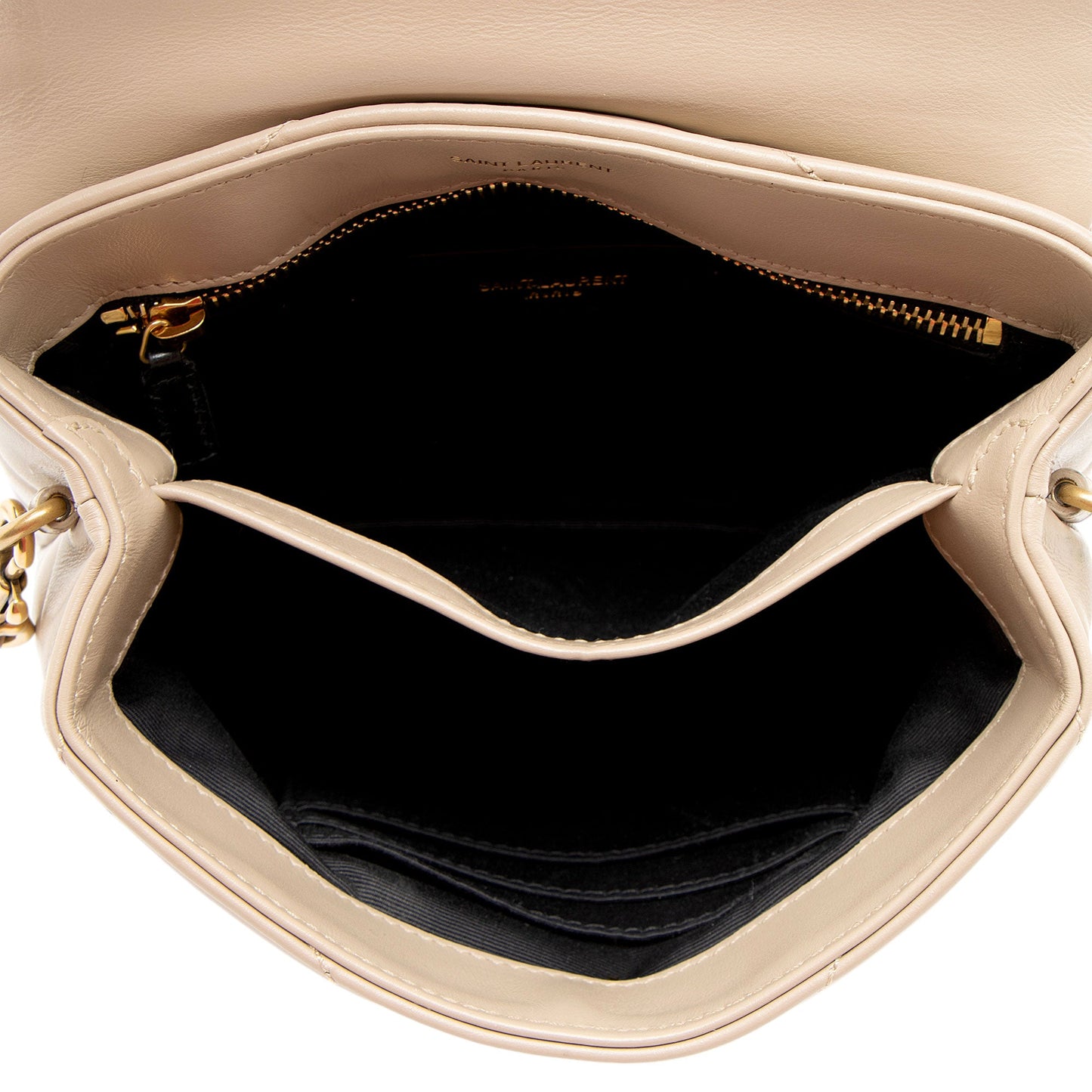 Saint Laurent Matelasse Calfskin Monogram LouLou Toy Crossbody (SHF-I8aWGS)