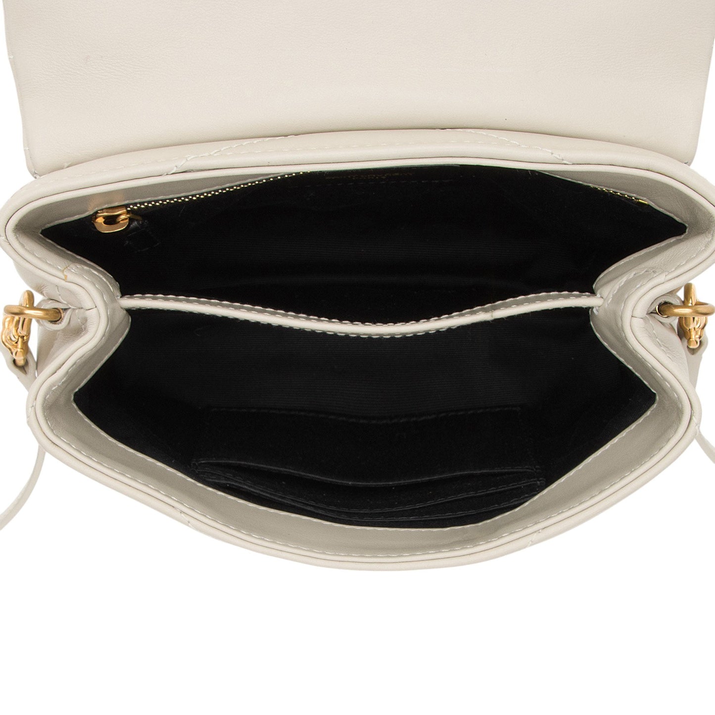Saint Laurent Matelasse Calfskin Monogram LouLou Toy Crossbody