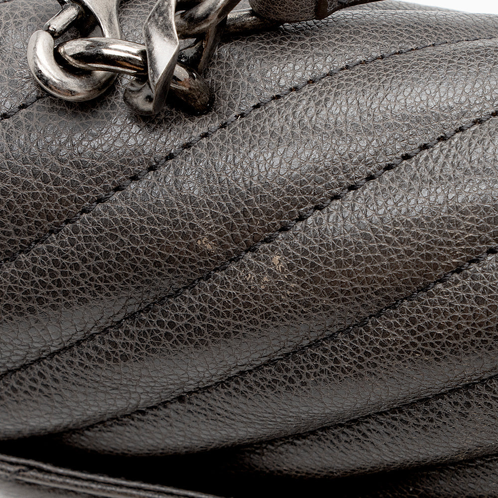 Saint Laurent Matelasse Calfskin Monogram Medium College Shoulder Bag (SHF-16571)