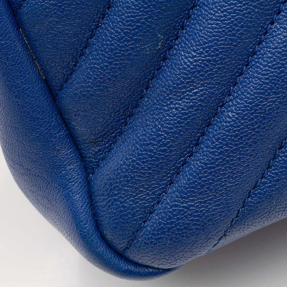 Saint Laurent Matelasse Calfskin Monogram College Medium Shoulder Bag (SHF-19462)
