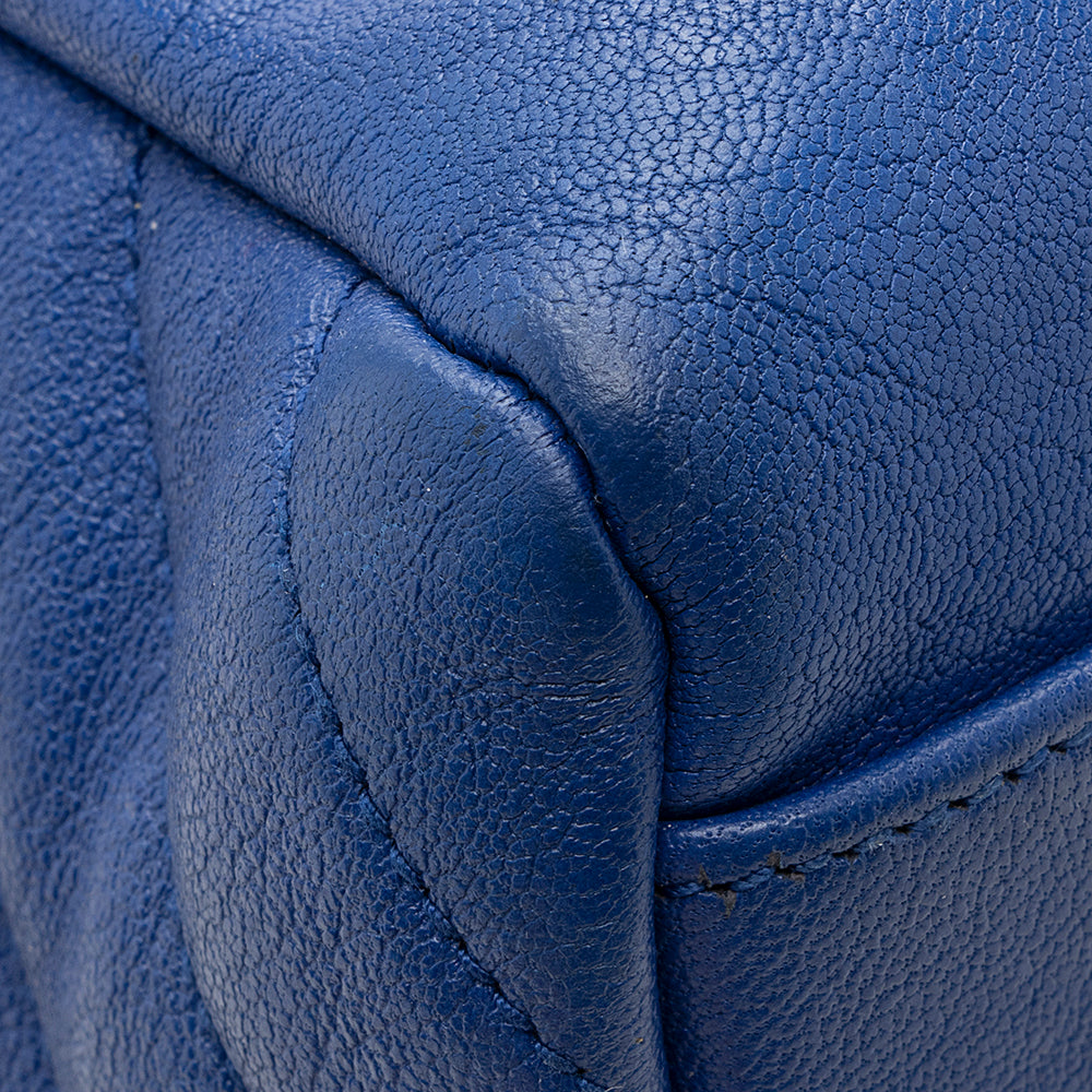 Saint Laurent Matelasse Calfskin Monogram College Medium Shoulder Bag (SHF-19462)