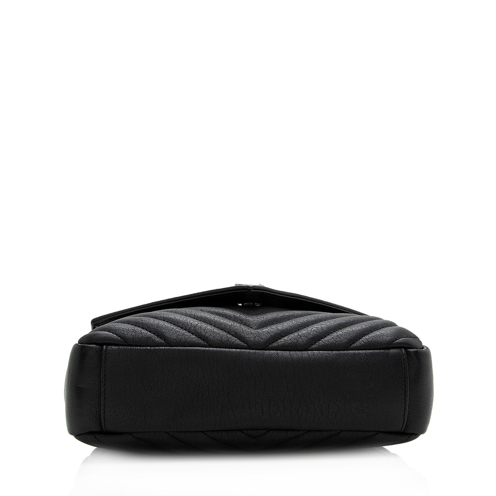 Saint Laurent Matelasse Calfskin Monogram Medium College Top Handle Bag (SHF-20778)