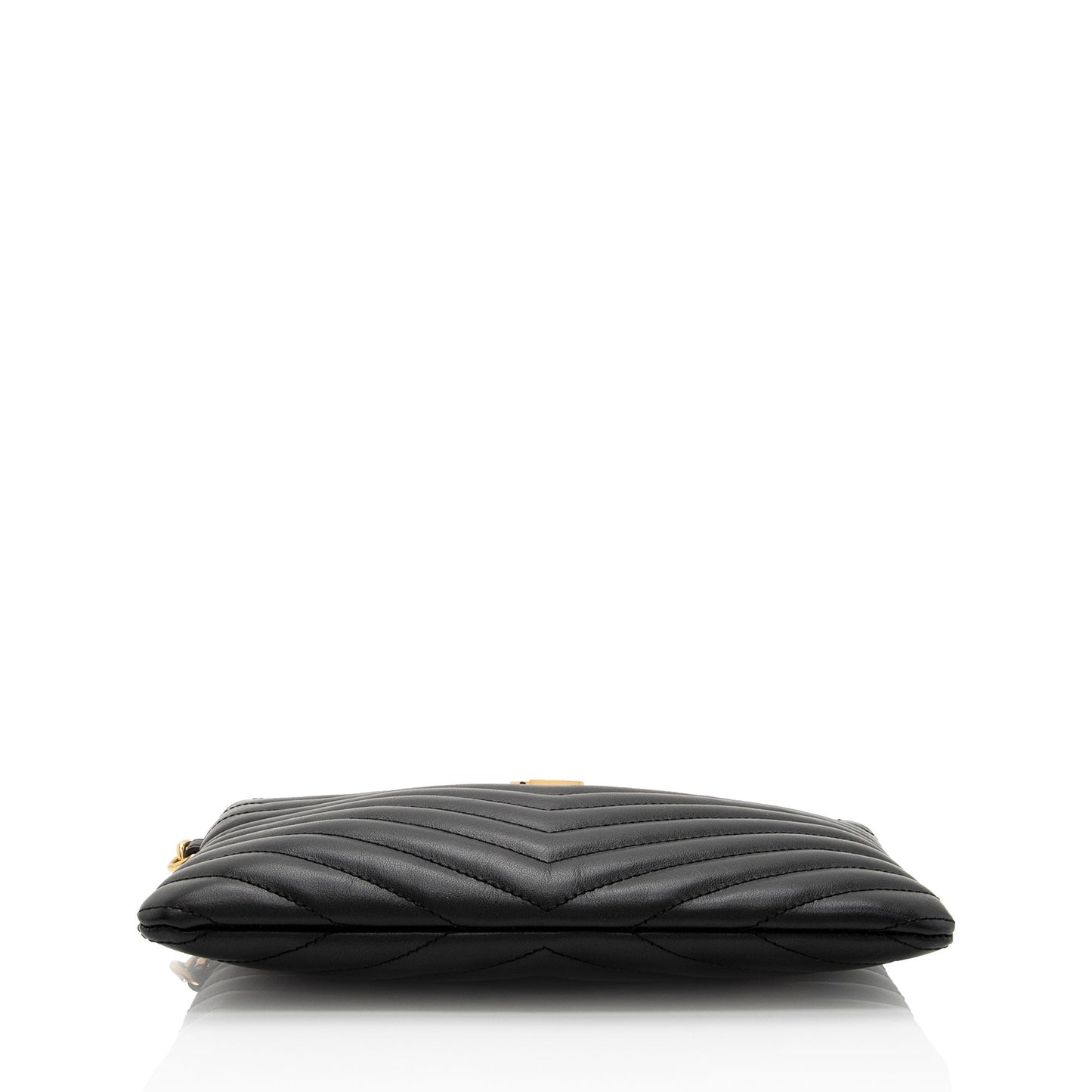 Saint Laurent Matelasse Calfskin Monogram Small Wristlet (SHF-I0dYH7)
