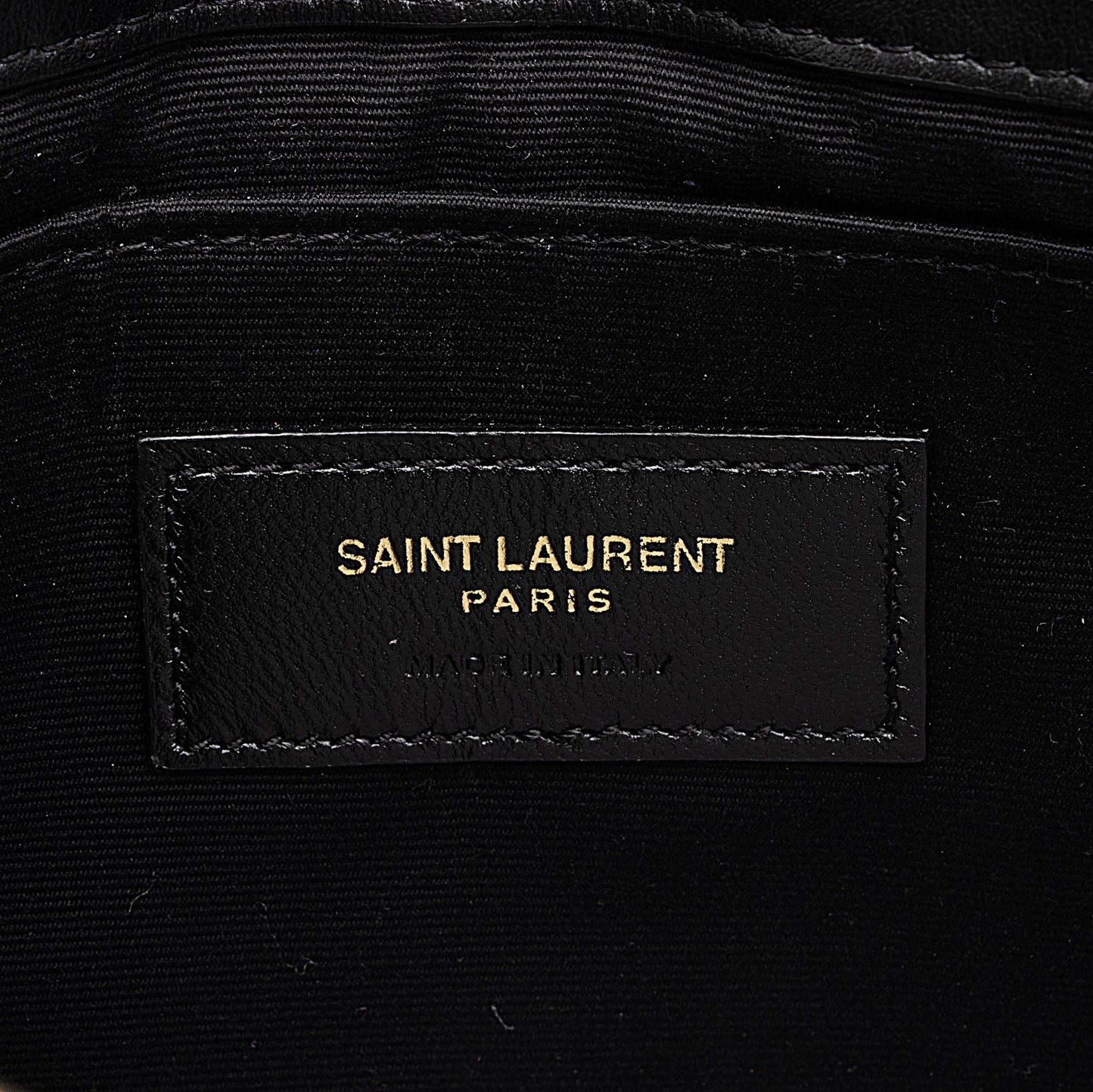Saint Laurent Matelasse Calfskin Monogram Small Wristlet (SHF-I0dYH7)
