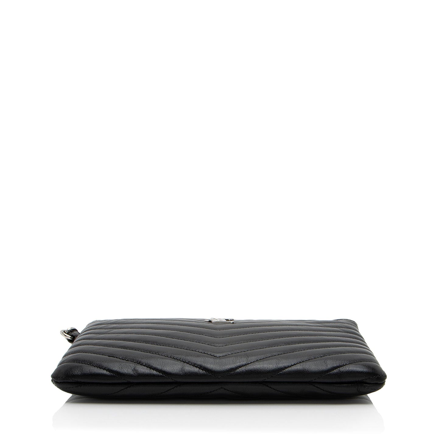 Saint Laurent Matelasse Calfskin Monogram Small Wristlet (SHF-6zoV5w)