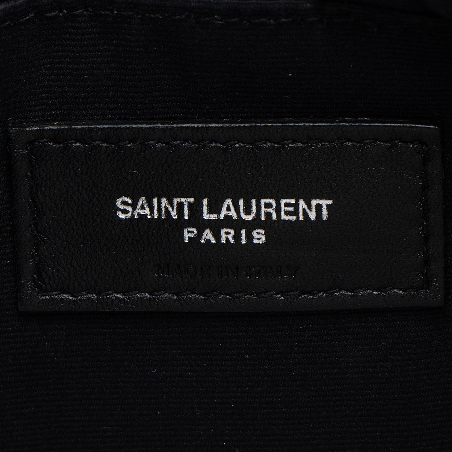 Saint Laurent Matelasse Calfskin Monogram Small Wristlet (SHF-6zoV5w)