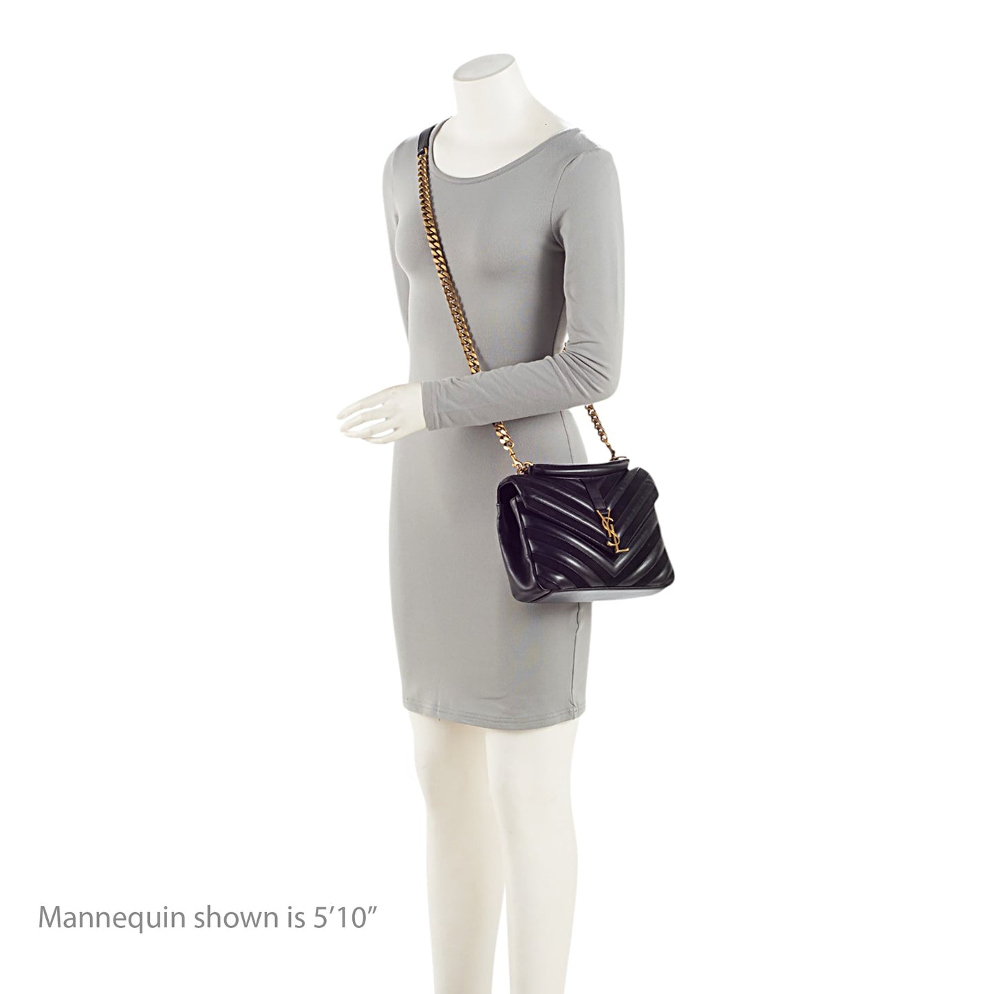 Saint Laurent Matelasse Calfskin Suede Monogram College Medium Shoulder Bag (SHF-UA4qfG)