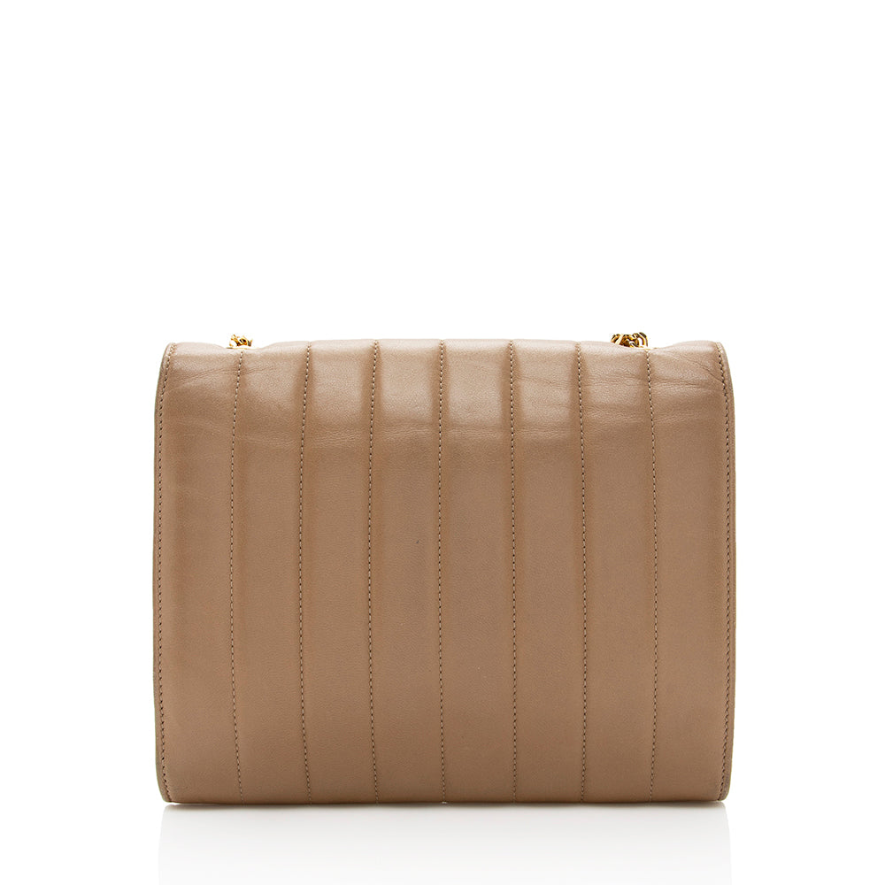 Saint Laurent Matelasse Calfskin Vicky Chain Wallet (SHF-19438)