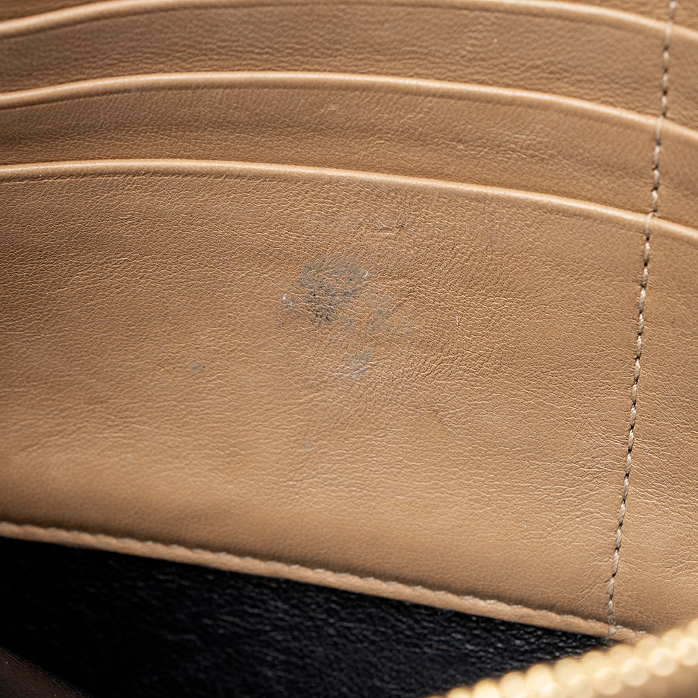 Saint Laurent Matelasse Calfskin Vicky Chain Wallet (SHF-19438)