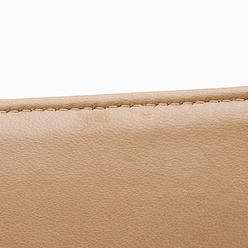 Saint Laurent Matelasse Calfskin Vicky Chain Wallet (SHF-19438)