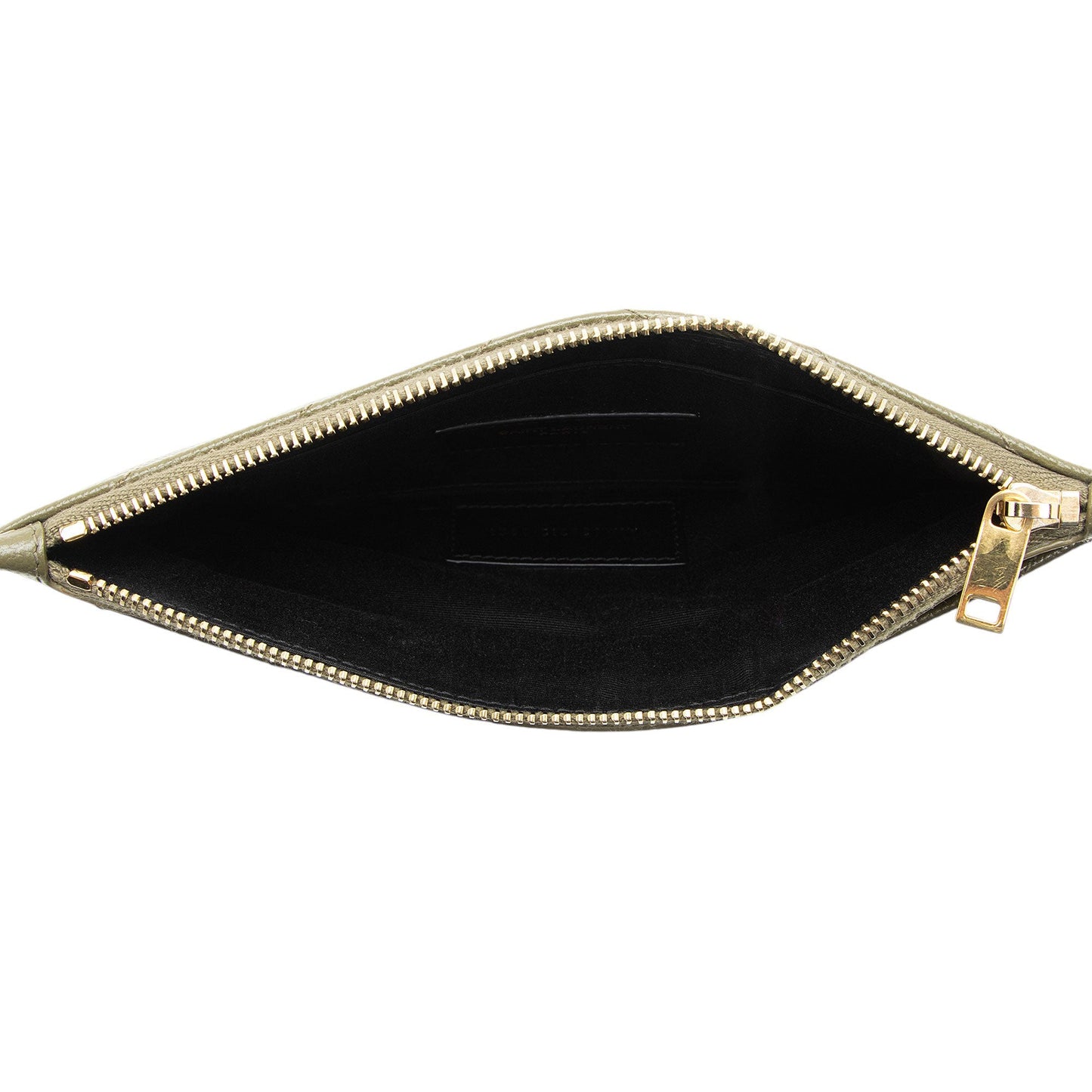 Saint Laurent Matelasse Grain de Poudre Monogram Bill Pouch