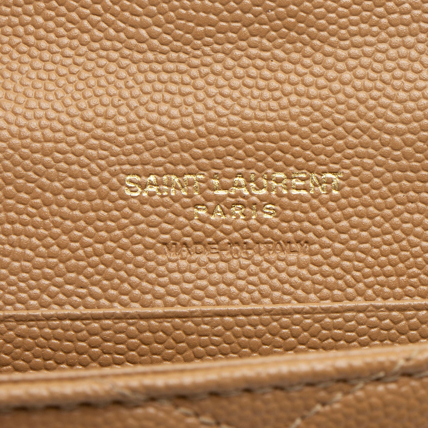 Saint Laurent Matelasse Grain de Poudre Monogram Envelope Small Wallet