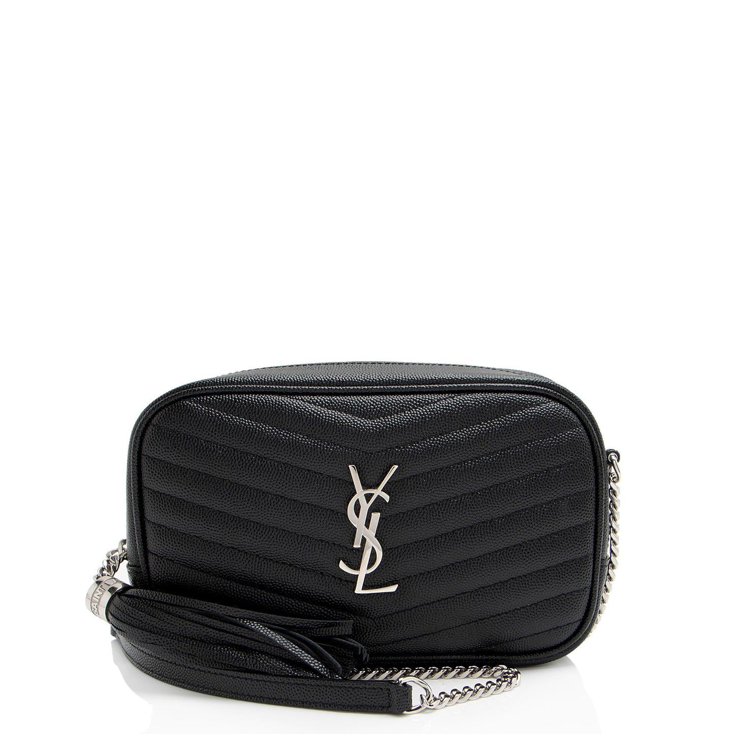 Saint Laurent Matelasse Grain de Poudre Monogram Lou Mini Camera Bag