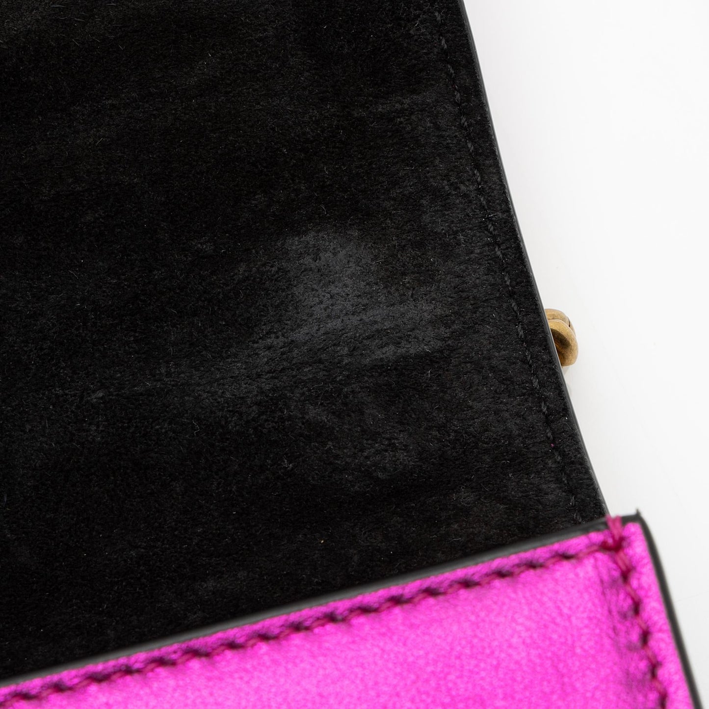 Saint Laurent Metallic Calfskin Monogram Sunset Small Shoulder Bag (SHF-UXPbK2)