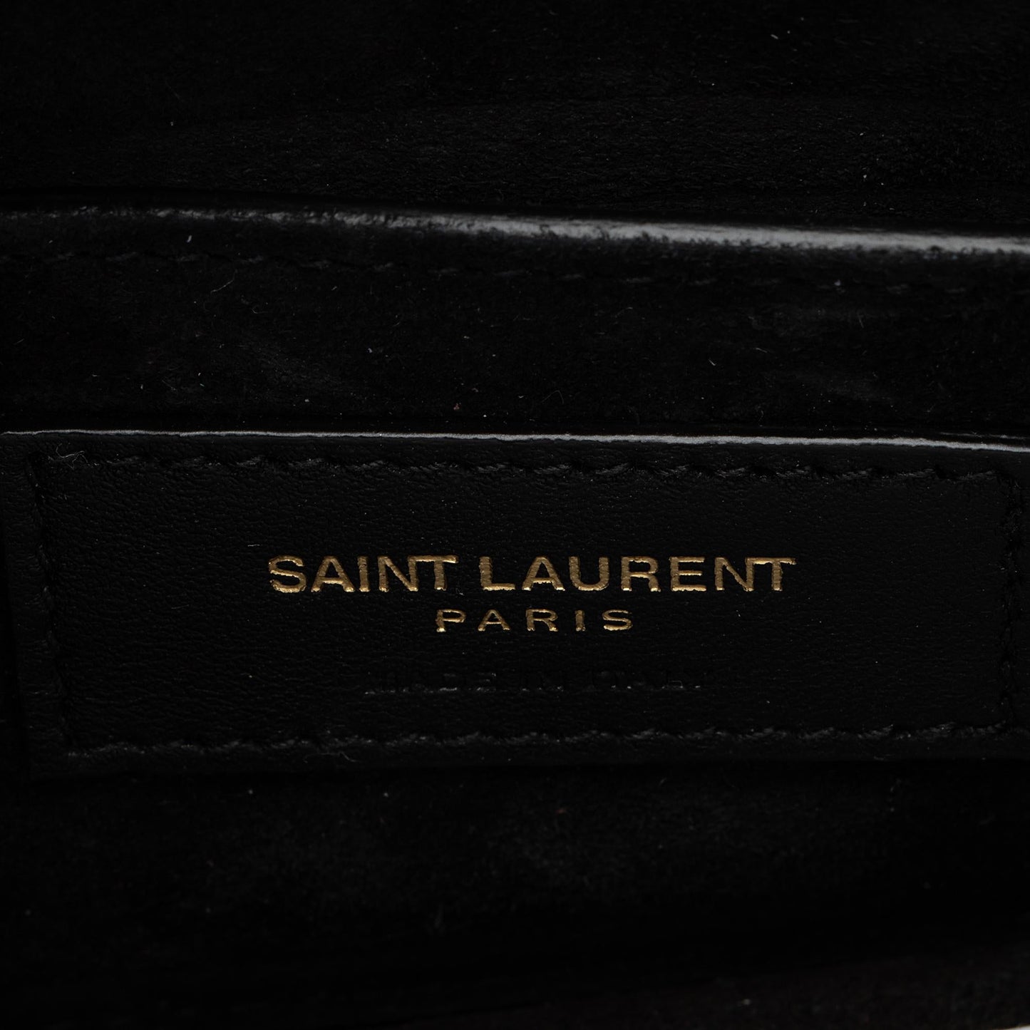 Saint Laurent Metallic Calfskin Monogram Sunset Small Shoulder Bag (SHF-UXPbK2)